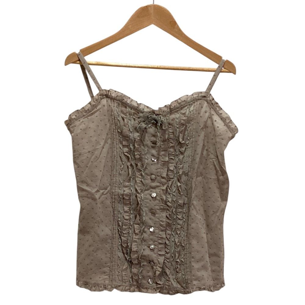 Other Other PINK HOUSE Frill Shirt Camisole Ensemble Textile Tops DUTY FREE for USA Size ONE SIZE - 8 Thumbnail