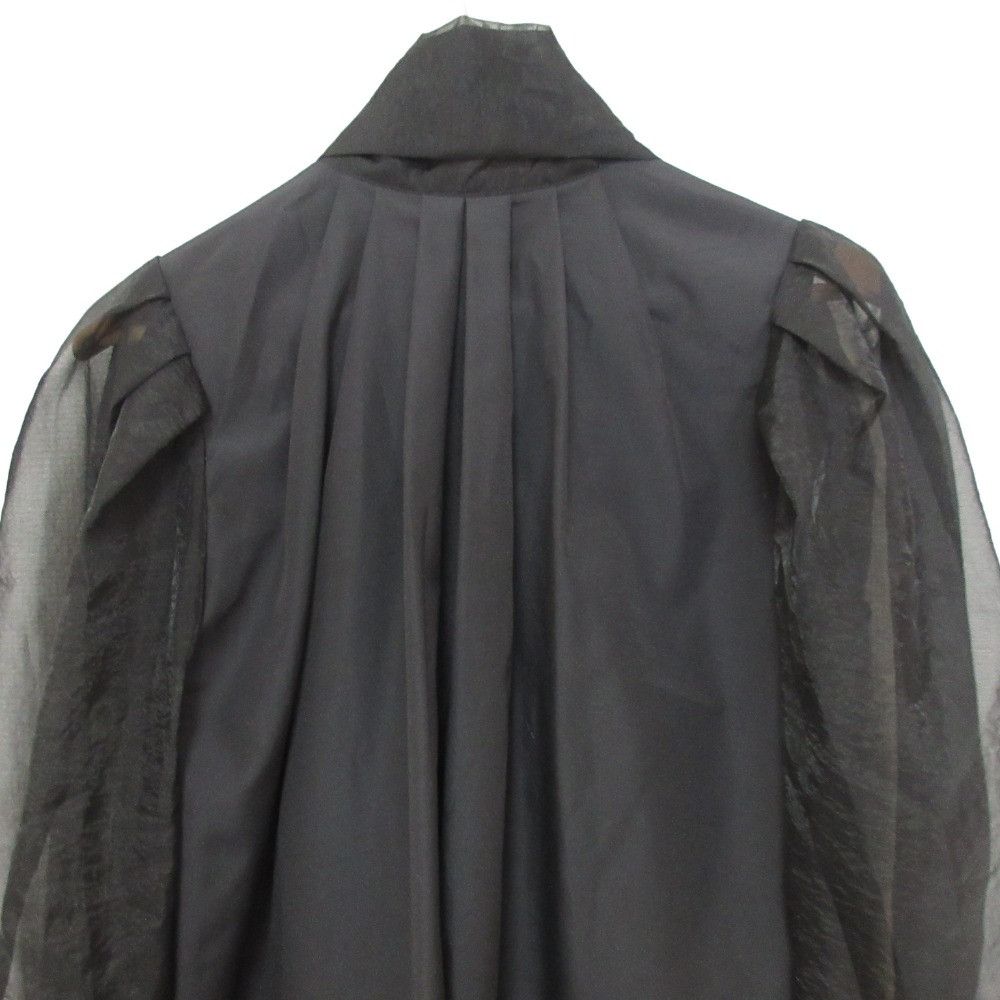 Other Other Rosy Monster Sheer Sleeve Bow Tie Blouse Textile Tops RMTB-0121A DUTY FREE for USA Size ONE SIZE - 4 Thumbnail