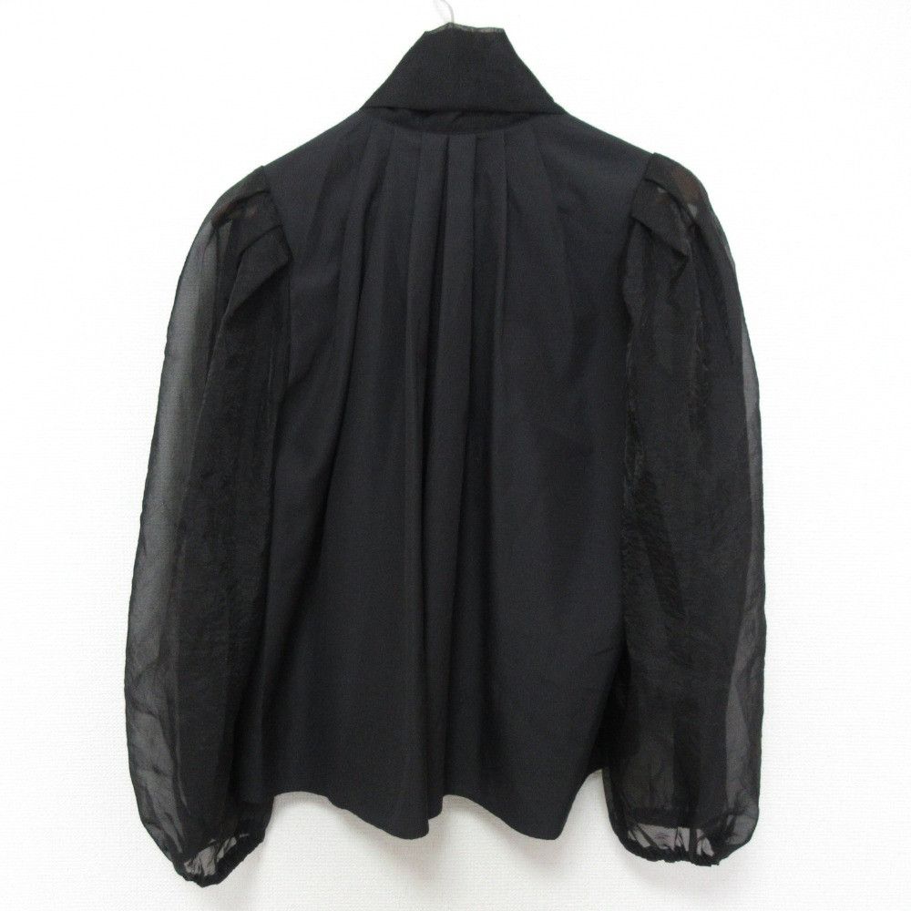 Other Other Rosy Monster Sheer Sleeve Bow Tie Blouse Textile Tops RMTB-0121A DUTY FREE for USA Size ONE SIZE - 2 Thumbnail