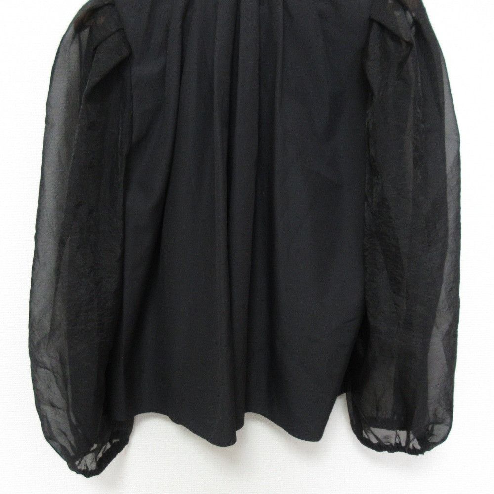 Other Other Rosy Monster Sheer Sleeve Bow Tie Blouse Textile Tops RMTB-0121A DUTY FREE for USA Size ONE SIZE - 5 Thumbnail