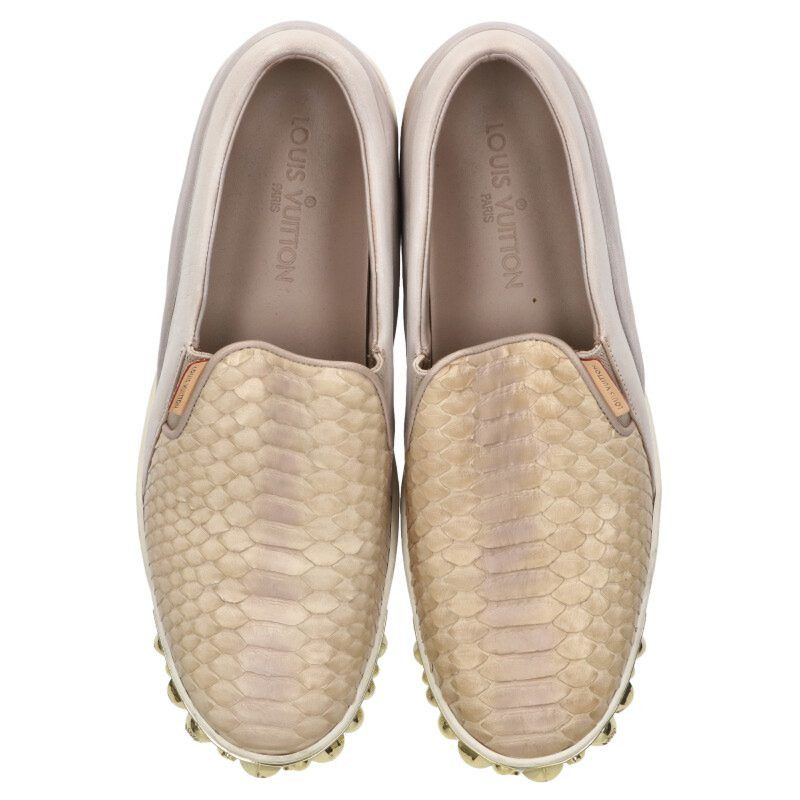 Louis Vuitton Louis Vuitton Python Studs Slip-on Beige Size 39 Size US 6 / EU 39 - 4 Thumbnail