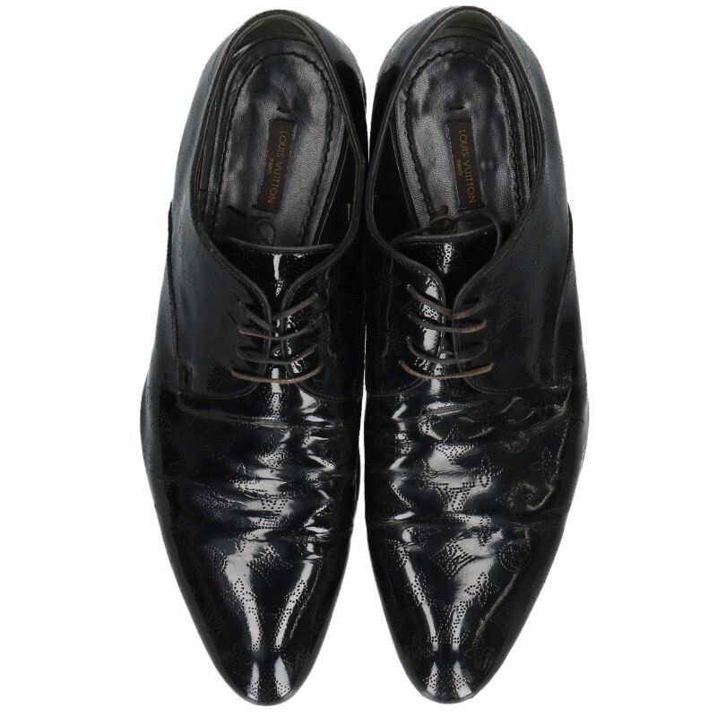 Louis Vuitton Louis Vuitton Leather Shoes Black Size 10.5 Size US 10.5 / EU 43-44 - 4 Thumbnail