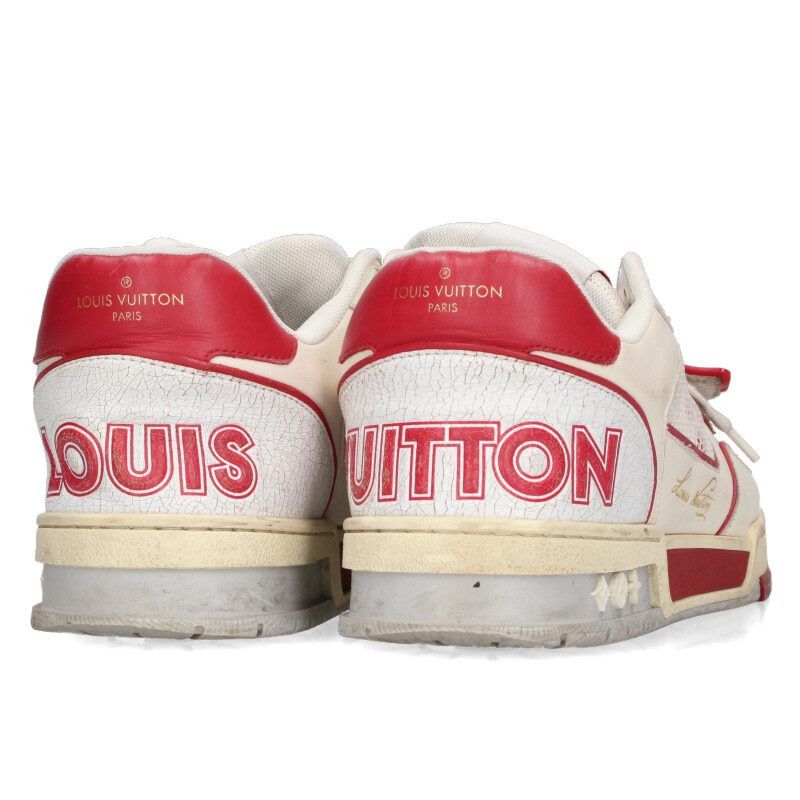 Louis Vuitton Louis Vuitton LV Sneakers White x Red Size 7 Size US 7 / EU 40 - 2 Thumbnail