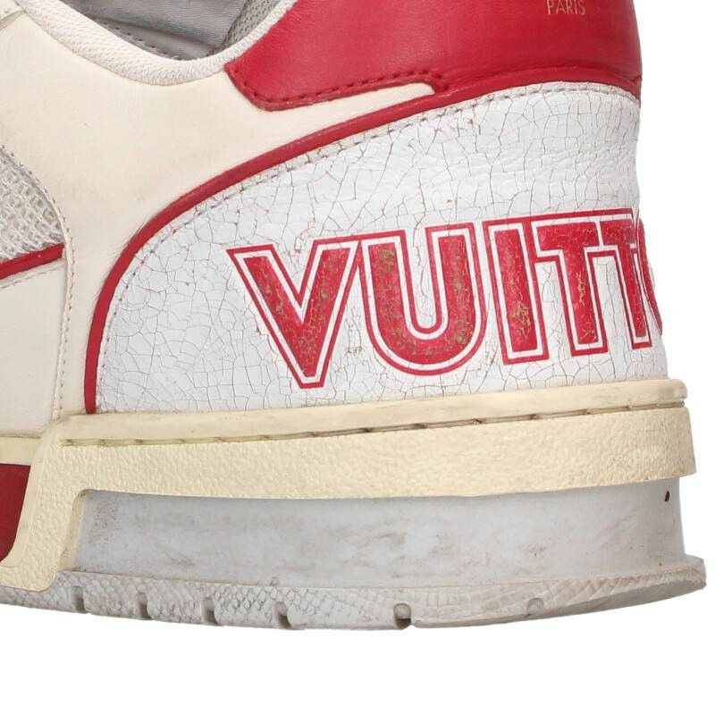 Louis Vuitton Louis Vuitton LV Sneakers White x Red Size 7 Size US 7 / EU 40 - 5 Thumbnail