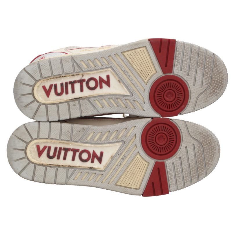 Louis Vuitton Louis Vuitton LV Sneakers White x Red Size 7 Size US 7 / EU 40 - 3 Thumbnail