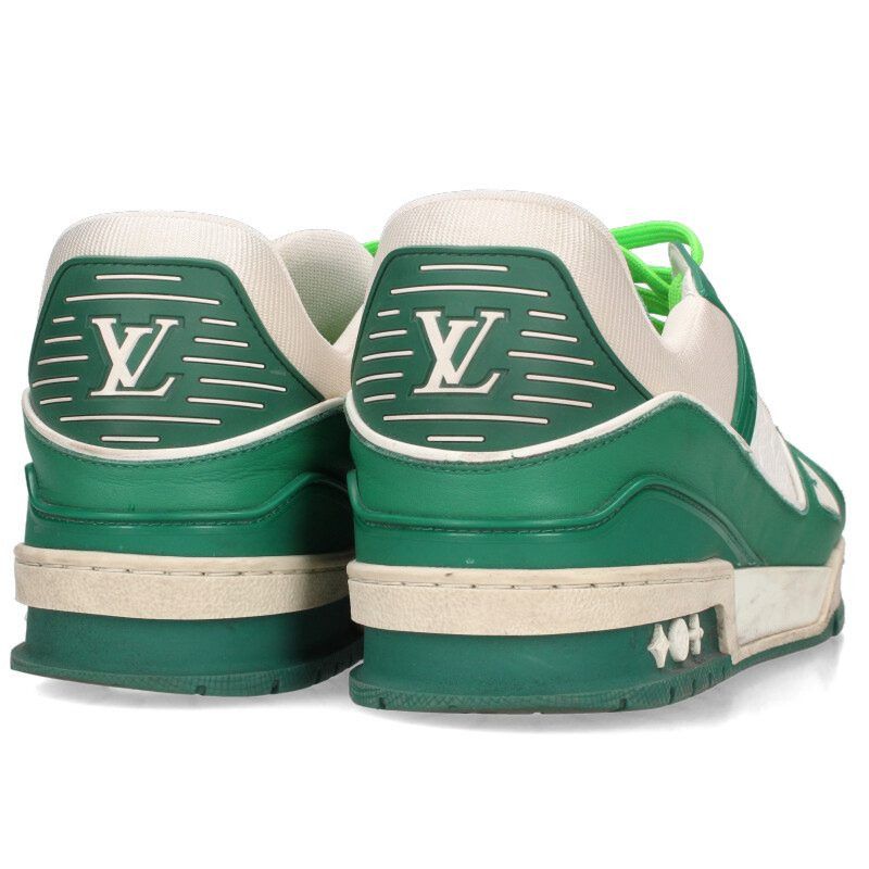 Louis Vuitton Louis Vuitton LV Sneakers White x Green Size 8.5 Size US 8.5 / EU 41-42 - 2 Thumbnail