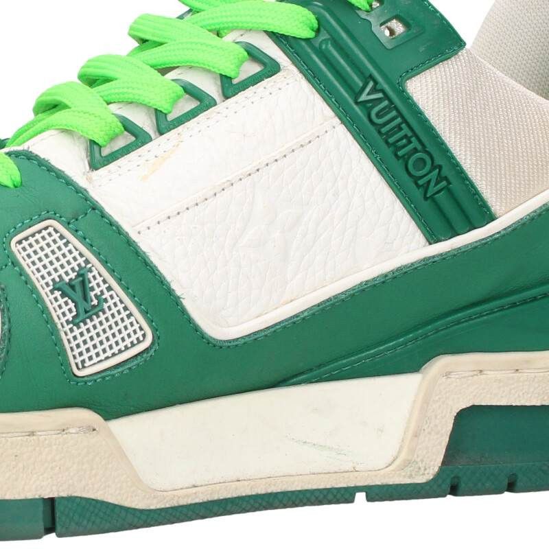 Louis Vuitton Louis Vuitton LV Sneakers White x Green Size 8.5 Size US 8.5 / EU 41-42 - 5 Thumbnail