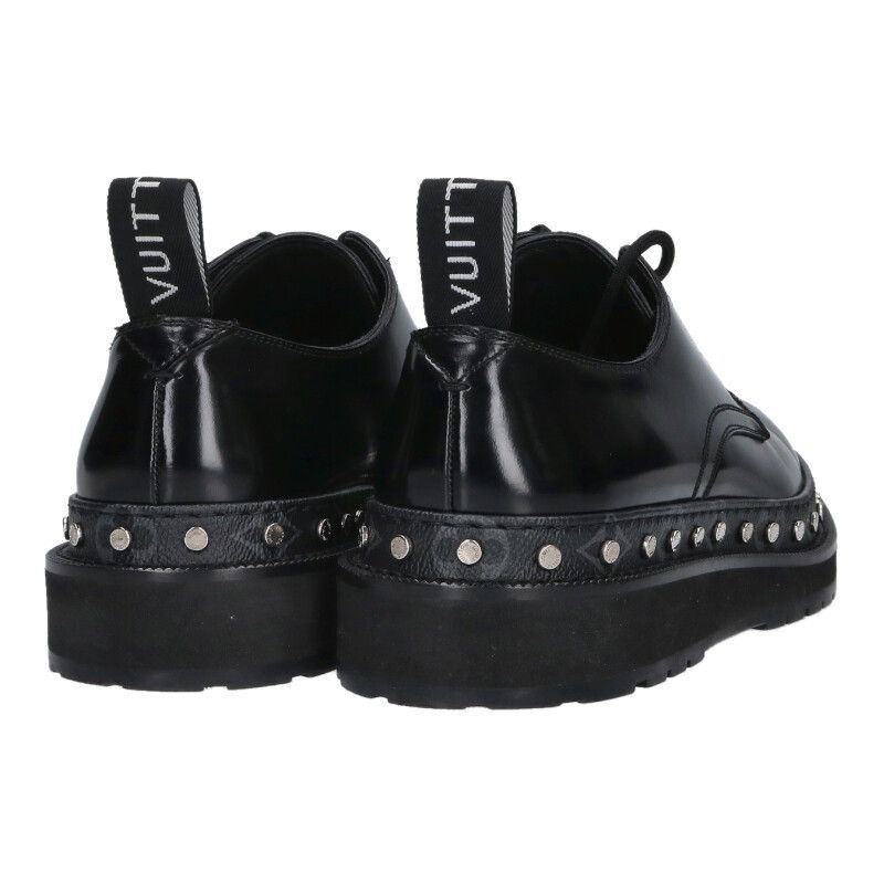 Louis Vuitton Louis Vuitton Stud Shoes Black x Silver Size 7 Size US 7 / EU 40 - 2 Thumbnail