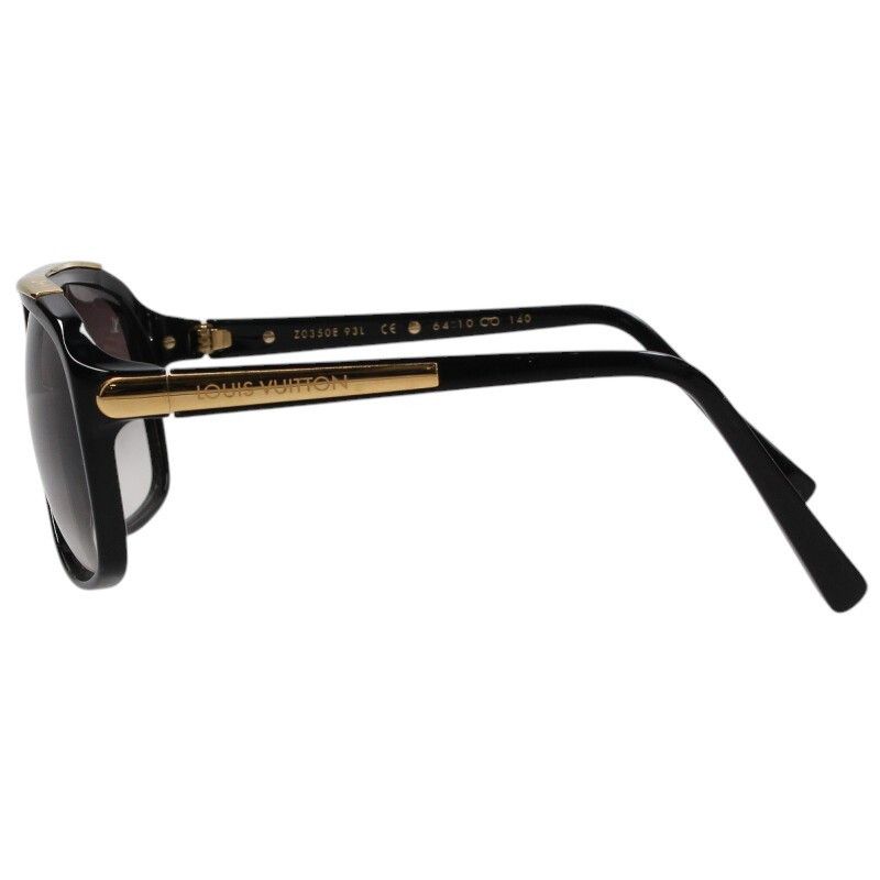 Louis Vuitton Louis Vuitton Sunglass Black x Gold Size 64 Size ONE SIZE - 2 Thumbnail