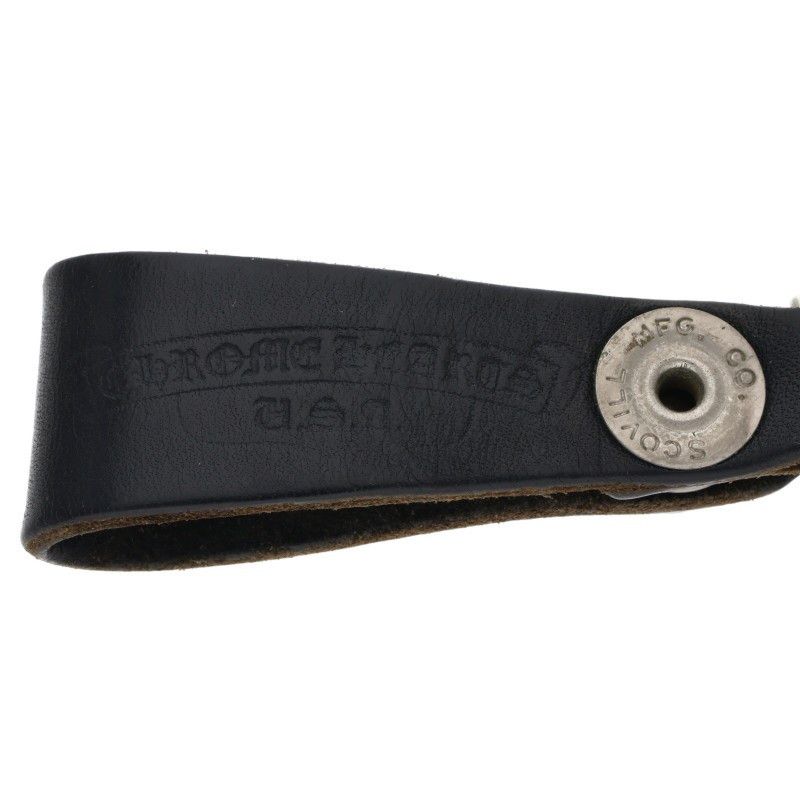Chrome Hearts Chrome Hearts Flare Leather Belt Loop Black x Silver Size ONE SIZE - 4 Thumbnail
