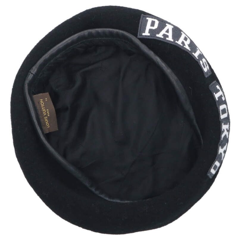 Louis Vuitton Louis Vuitton x Fragment Design PASRIS TOKYO Patchwork Hat Black Size TU Size ONE SIZE - 3 Thumbnail