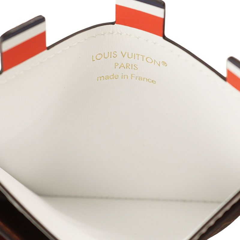 Louis Vuitton Louis Vuitton Card holder Brown x White Size ONE SIZE - 3 Thumbnail