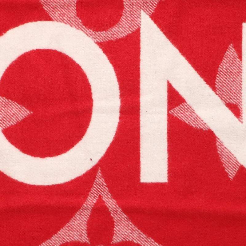 Louis Vuitton Louis Vuitton Monogram scarf Red x White Size ONE SIZE - 2 Thumbnail