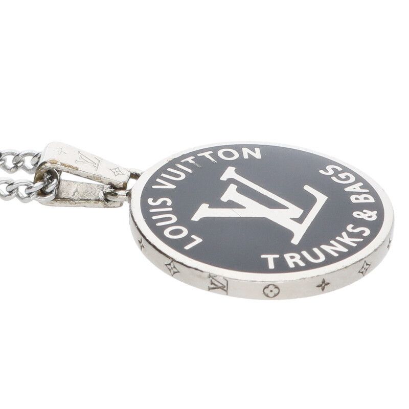 Louis Vuitton Louis Vuitton Necklace Silver x Black Size ONE SIZE - 3 Thumbnail