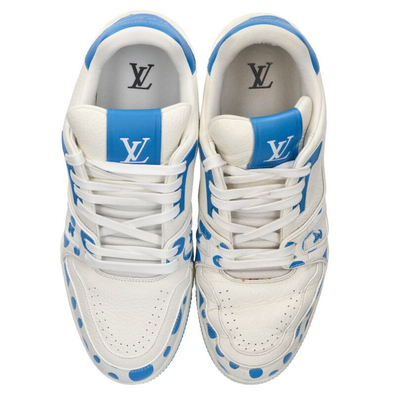Louis Vuitton Louis Vuitton LV Sneakers Blue x White Size 8.5 Size US 8.5 / EU 41-42 - 4 Thumbnail