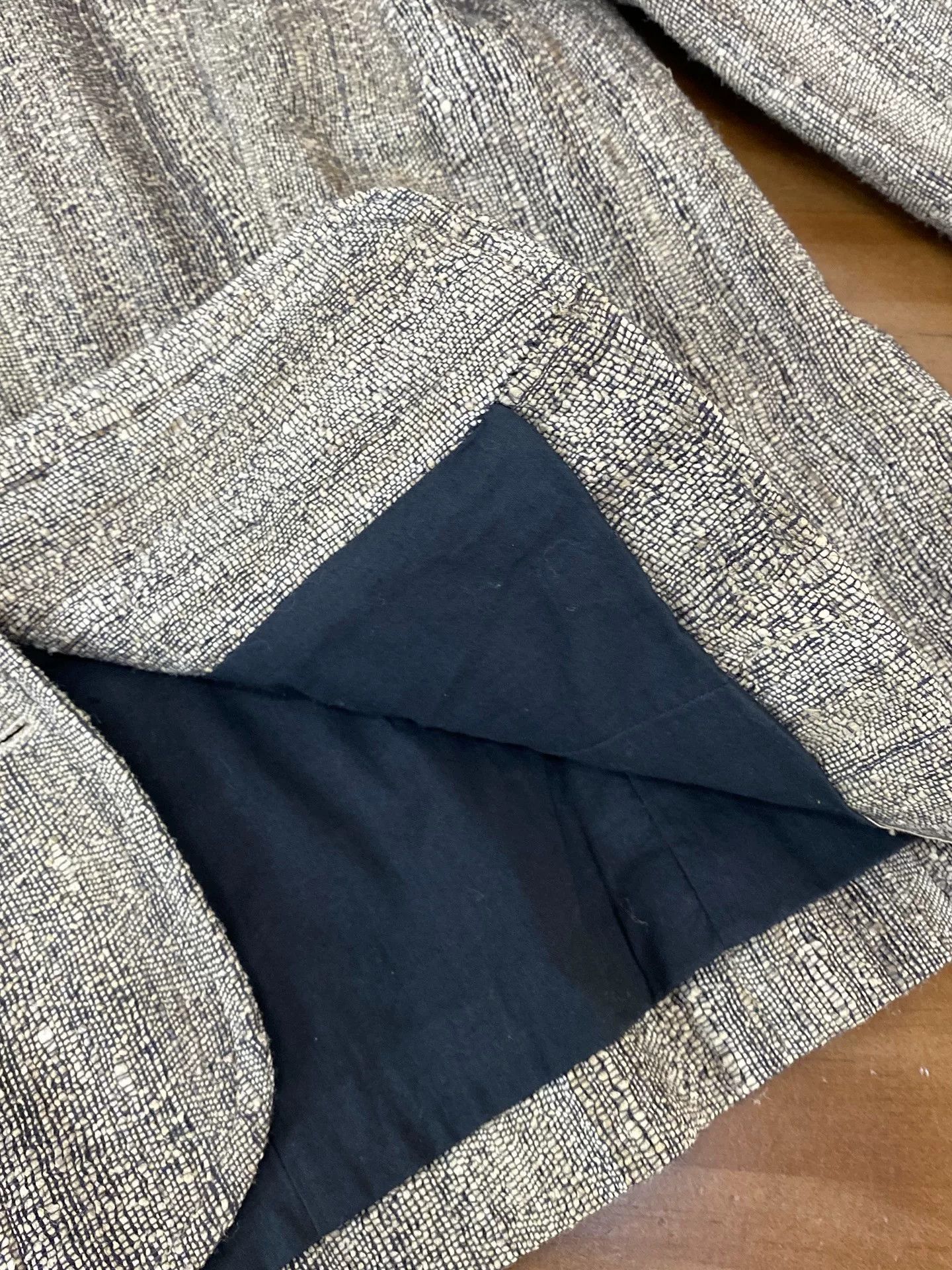 Other Plant-dyed Tussah Silk Tweed Coat Size M / US 6-8 / IT 42-44 - 3 Thumbnail