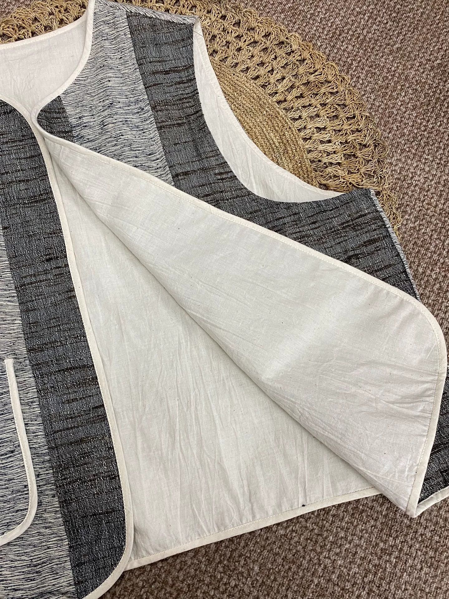 Other Tussah Silk Handmade Classic Vest Size M / US 6-8 / IT 42-44 - 5 Thumbnail