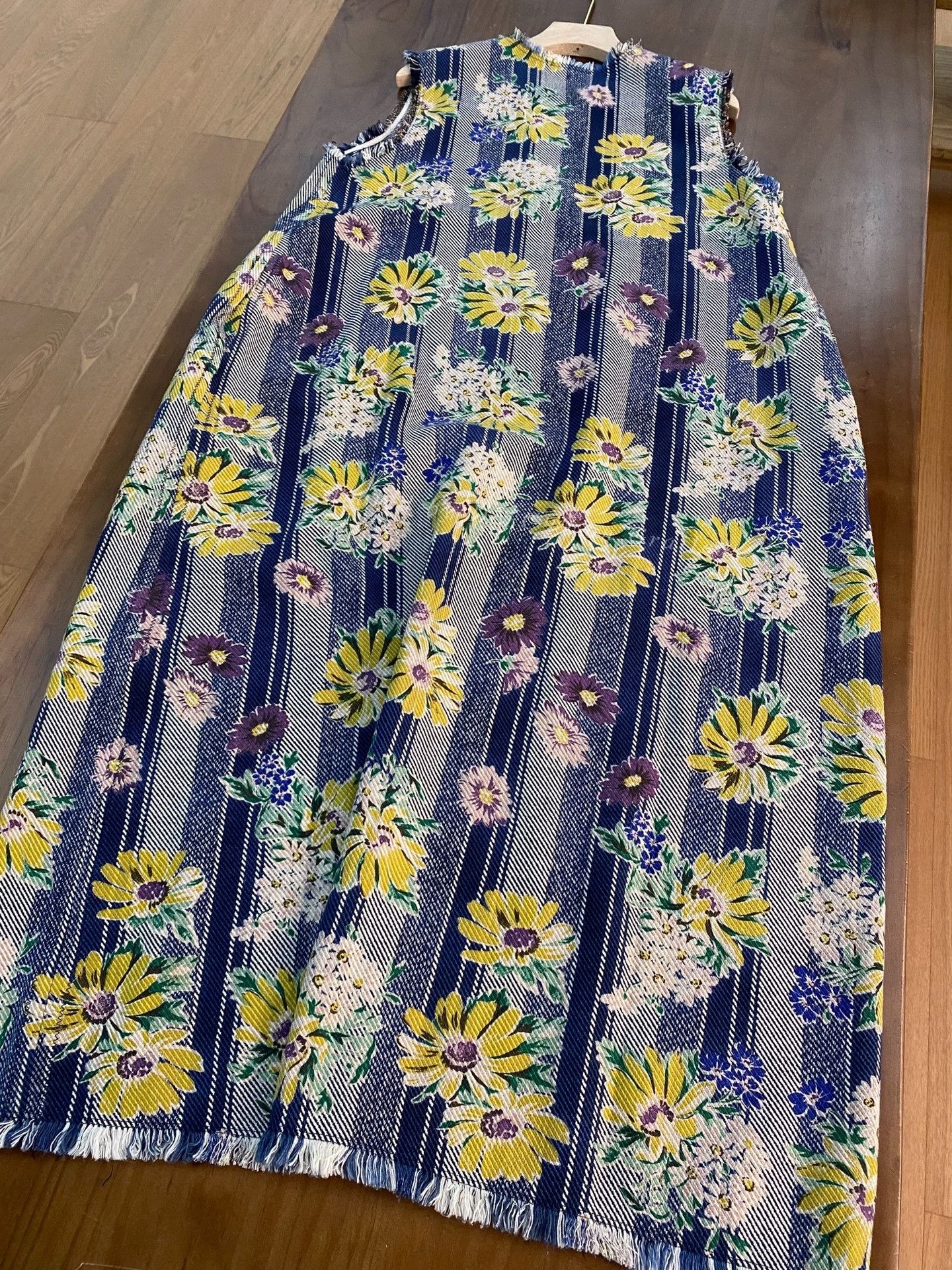 45rpm Floral Denim Sleeveless Dress Size M / US 6-8 / IT 42-44 - 2 Thumbnail