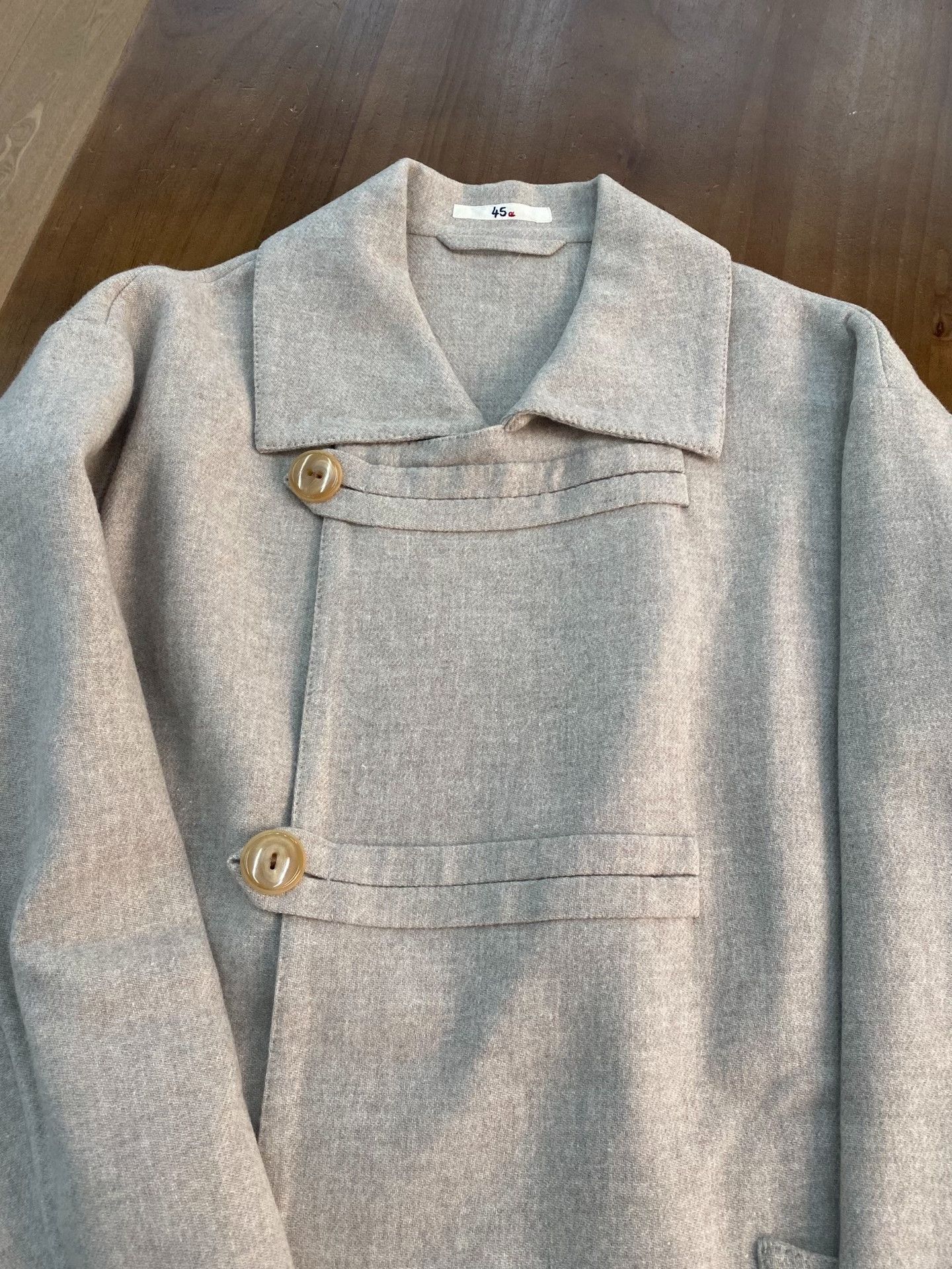 45rpm 45R Merino Wool Double-Faced Coat Beige Size US M / EU 48-50 / 2 - 3 Thumbnail