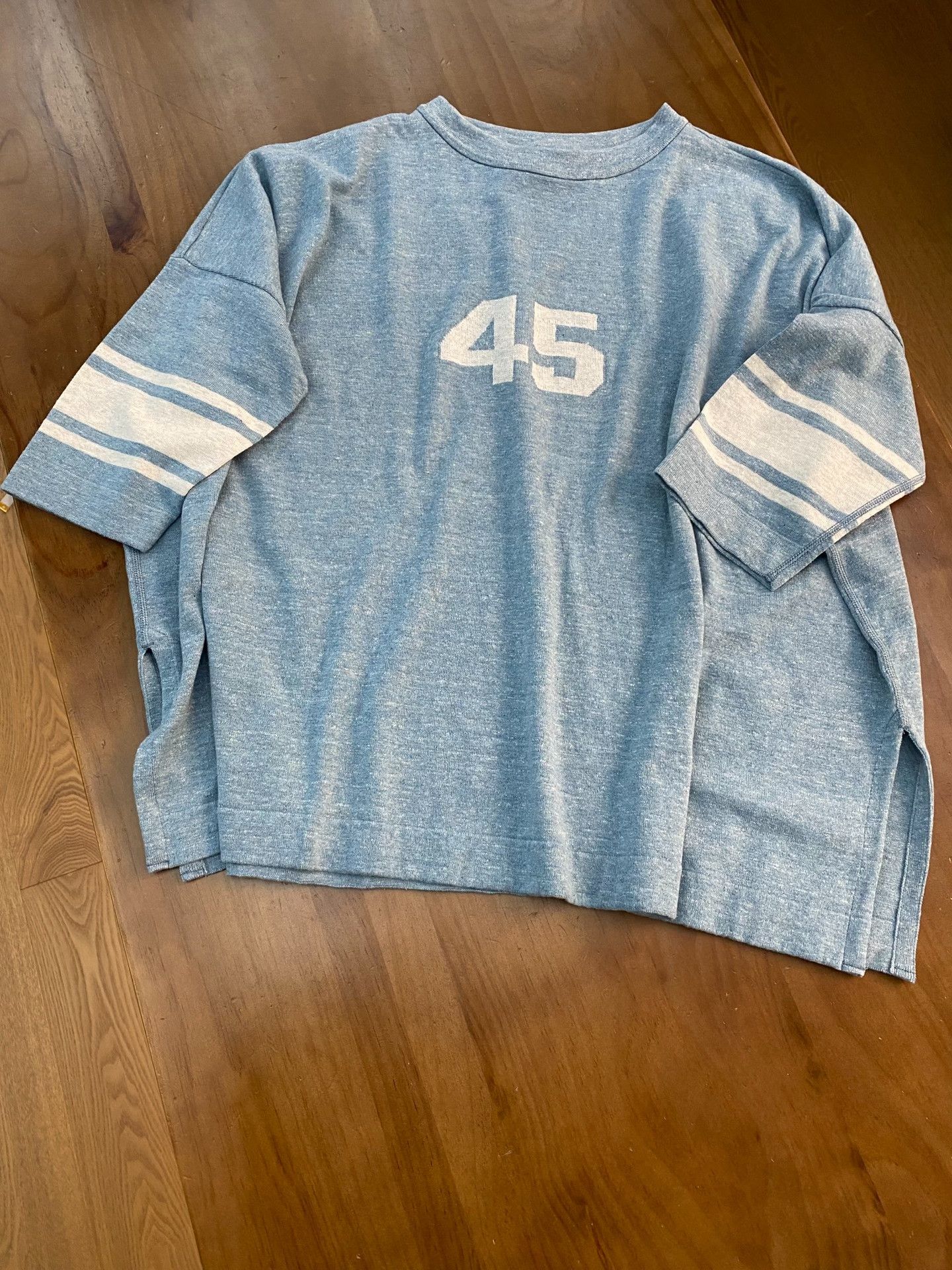 45rpm 45R Blue Drop-Shoulder Loose T-shirt Size US M / EU 48-50 / 2 - 4 Thumbnail