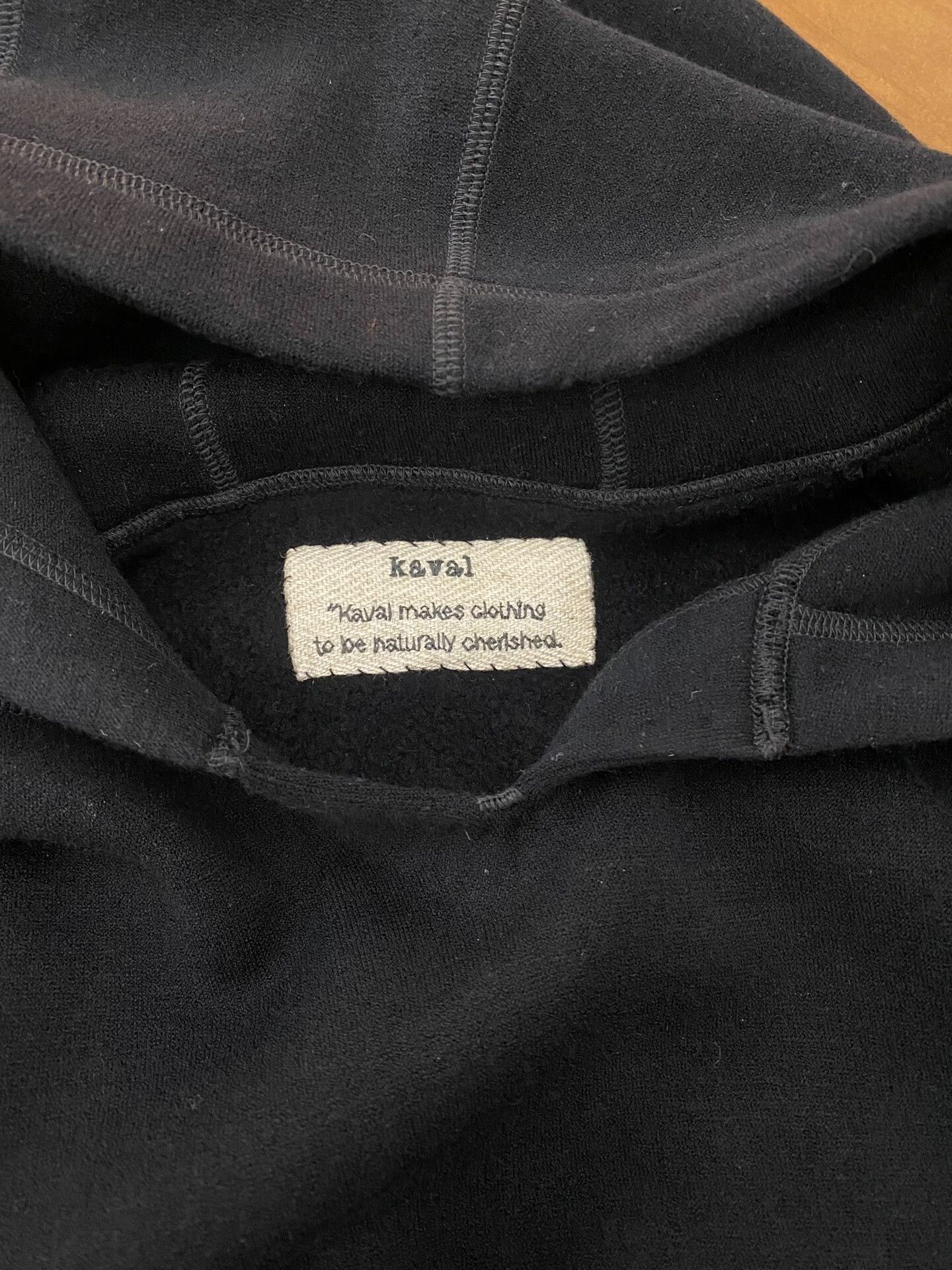 KAVU Kaval Wool Black Hoodie Size M Size US M / EU 48-50 / 2 - 2 Thumbnail