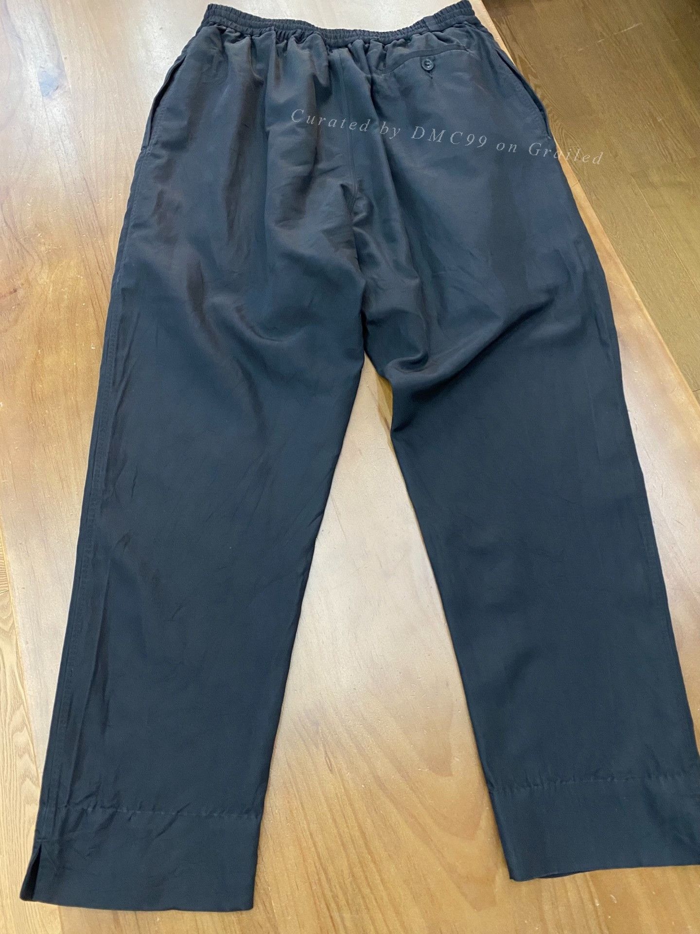 KAVU Kaval Navy Silk Trousers S Size Size 24" / US 00 / IT 34 - 2 Thumbnail