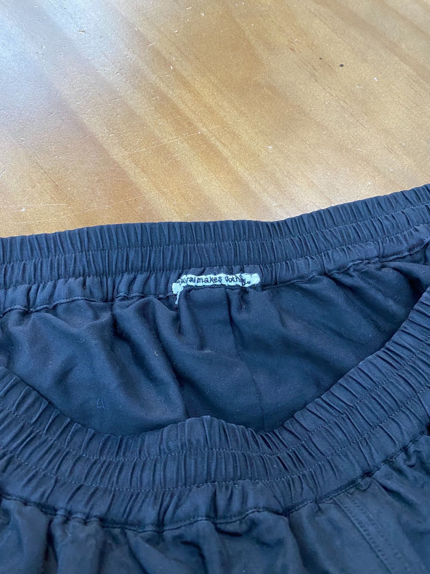 KAVU Kaval Navy Silk Trousers S Size Size 24" / US 00 / IT 34 - 3 Thumbnail
