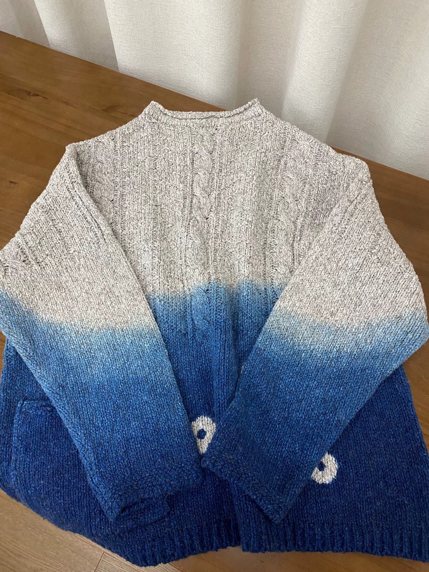 45rpm 45R Gradient Blue Sweater Size US M / EU 48-50 / 2 - 2 Thumbnail