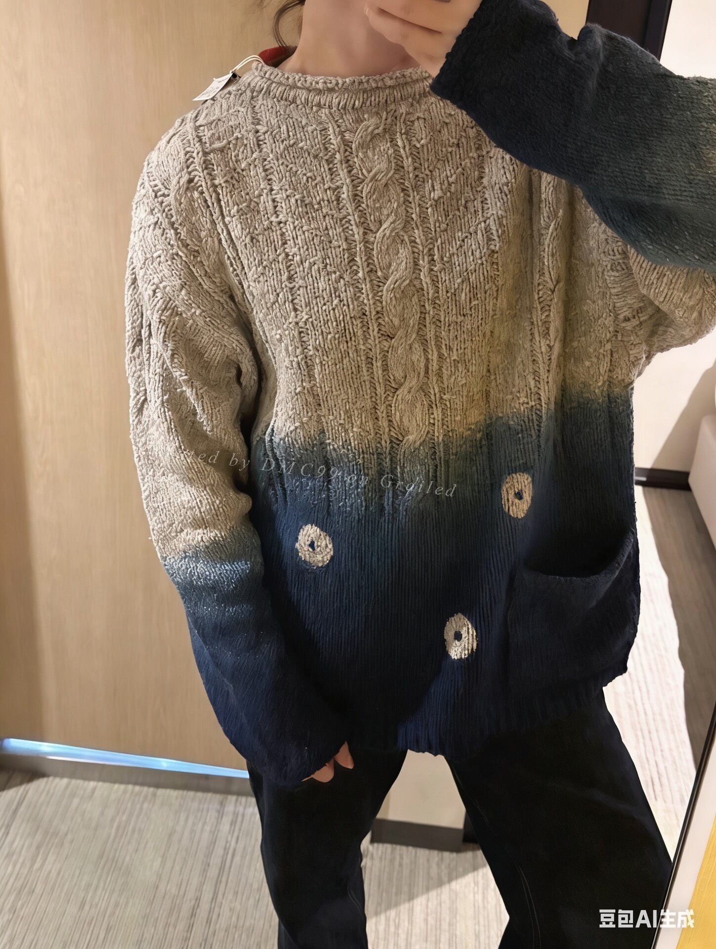 45rpm 45R Gradient Blue Sweater Size US M / EU 48-50 / 2 - 6 Thumbnail