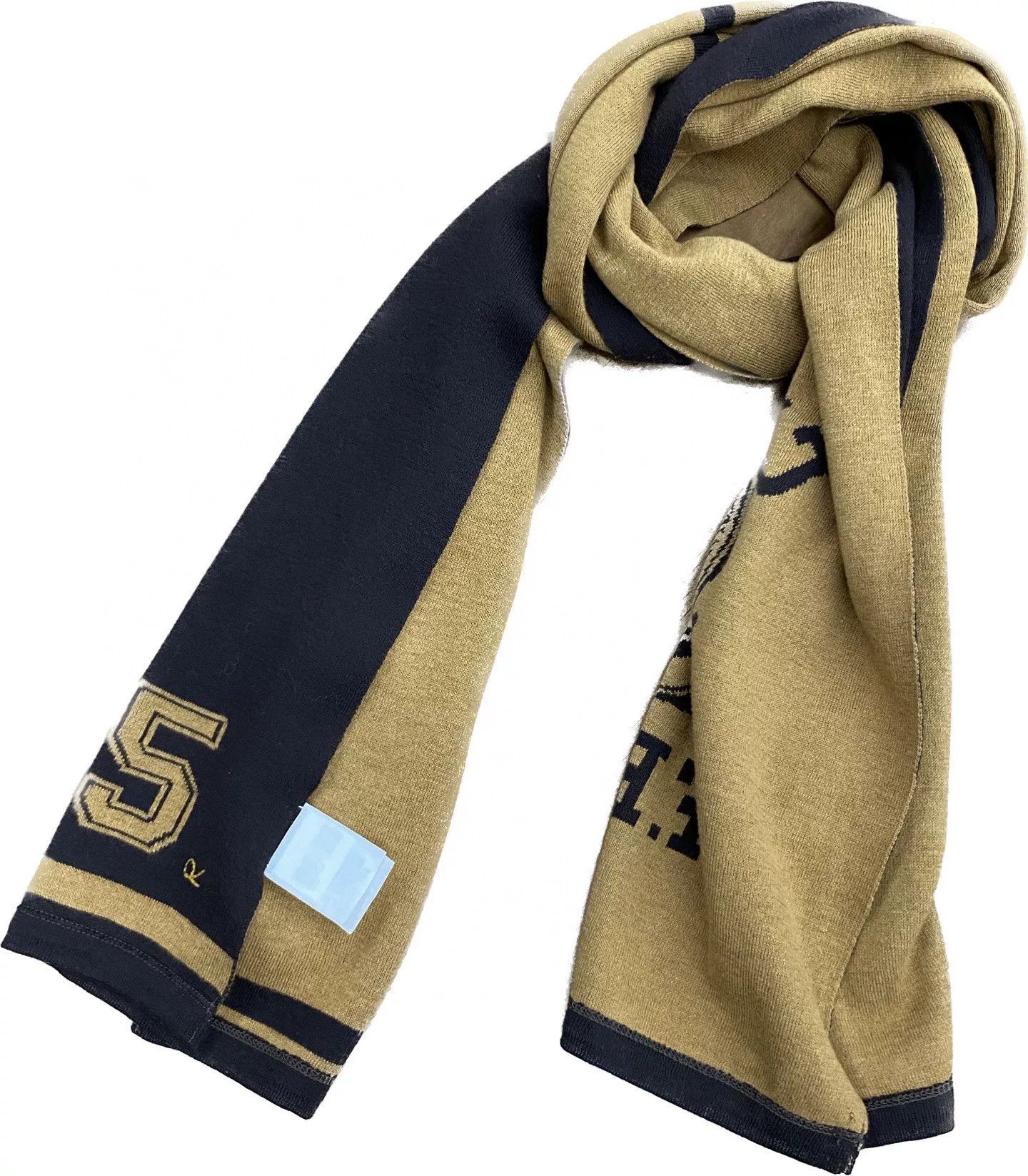 45rpm 45R Black Gold Preppy Style Scarf Size ONE SIZE - 4 Thumbnail