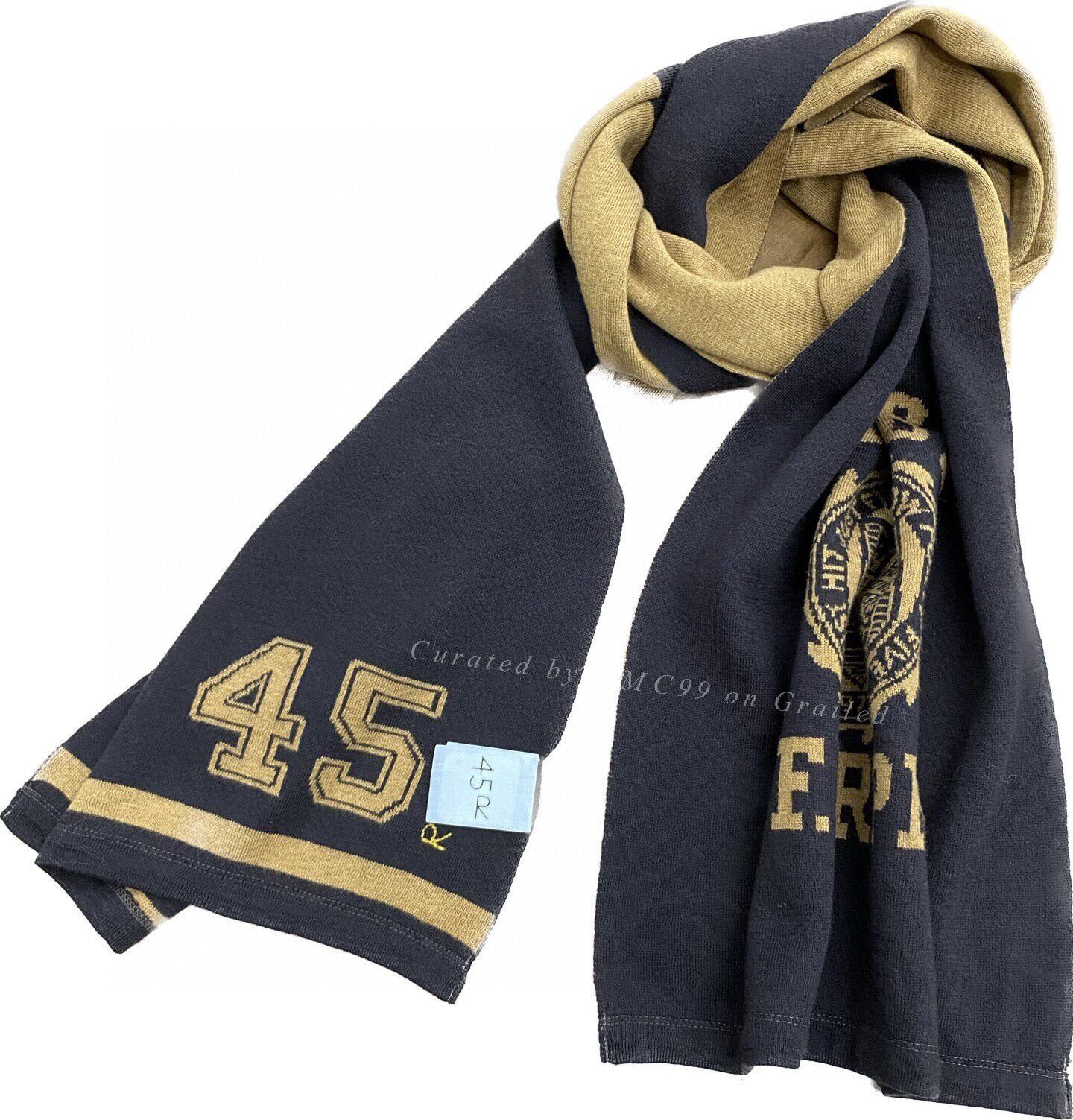 45rpm 45R Black Gold Preppy Style Scarf Size ONE SIZE - 5 Thumbnail
