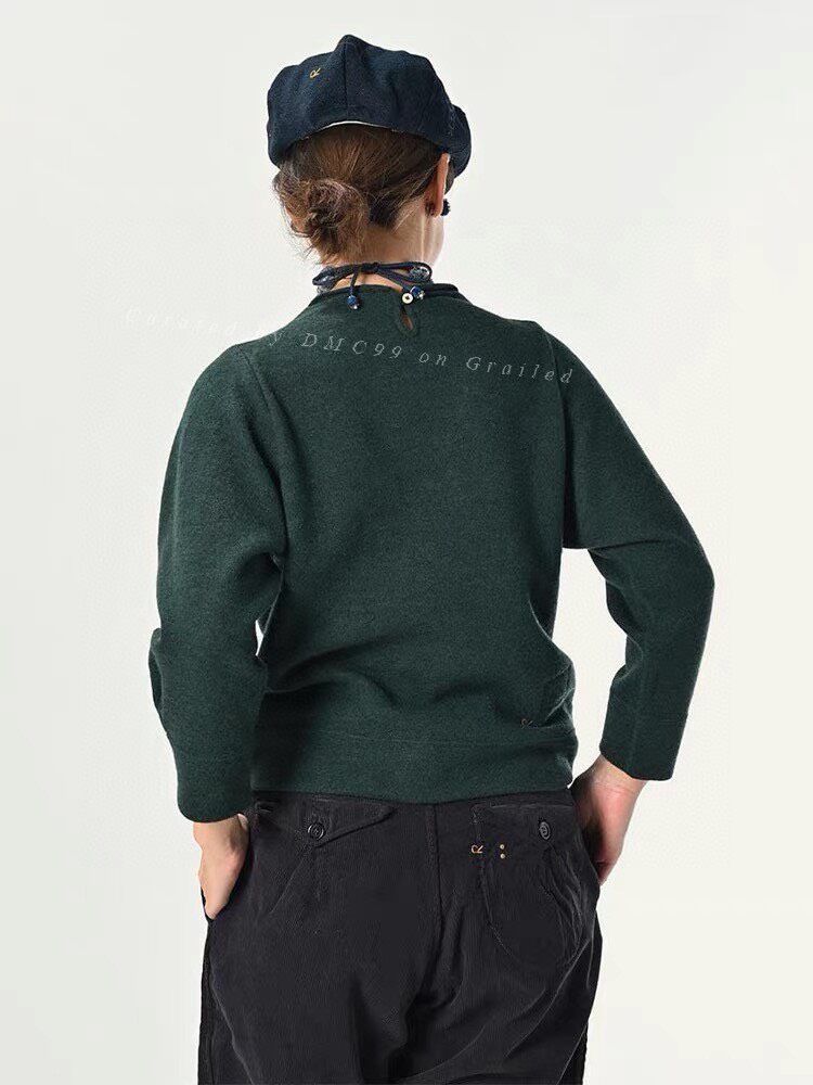 45rpm 45R Women's Wool Knit Pullover Size M / US 6-8 / IT 42-44 - 7 Thumbnail