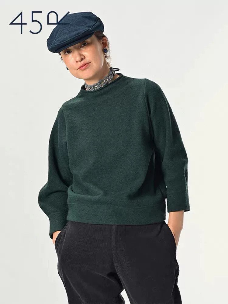 45rpm 45R Women's Wool Knit Pullover Size M / US 6-8 / IT 42-44 - 8 Thumbnail