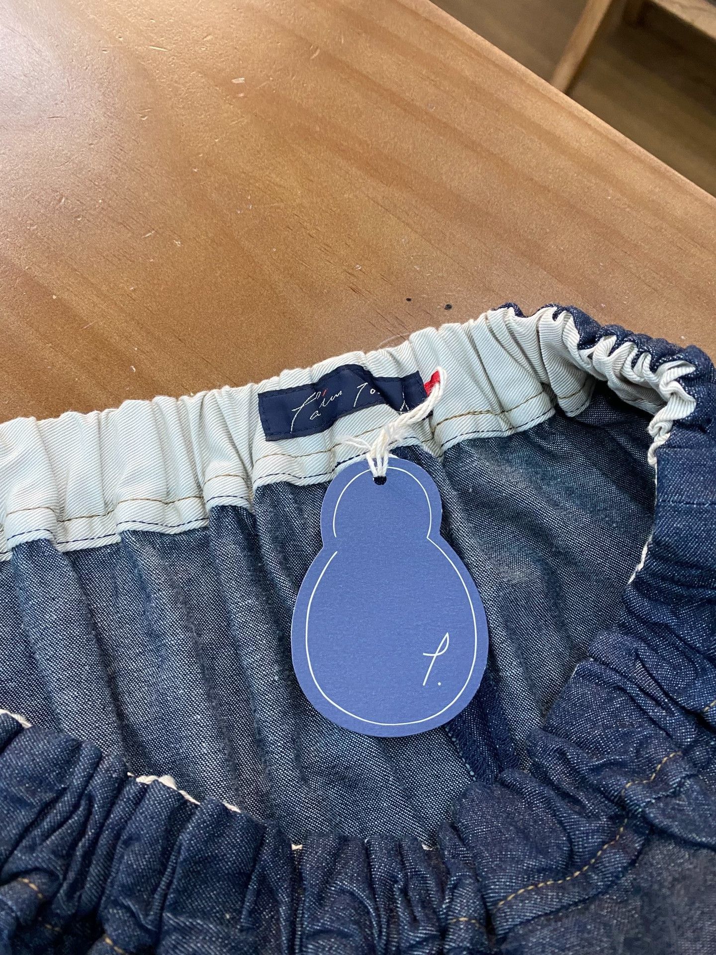 PPFM Pallaspalace Japanese Denim Skirt Size 32" / US 10 / IT 46 - 3 Thumbnail