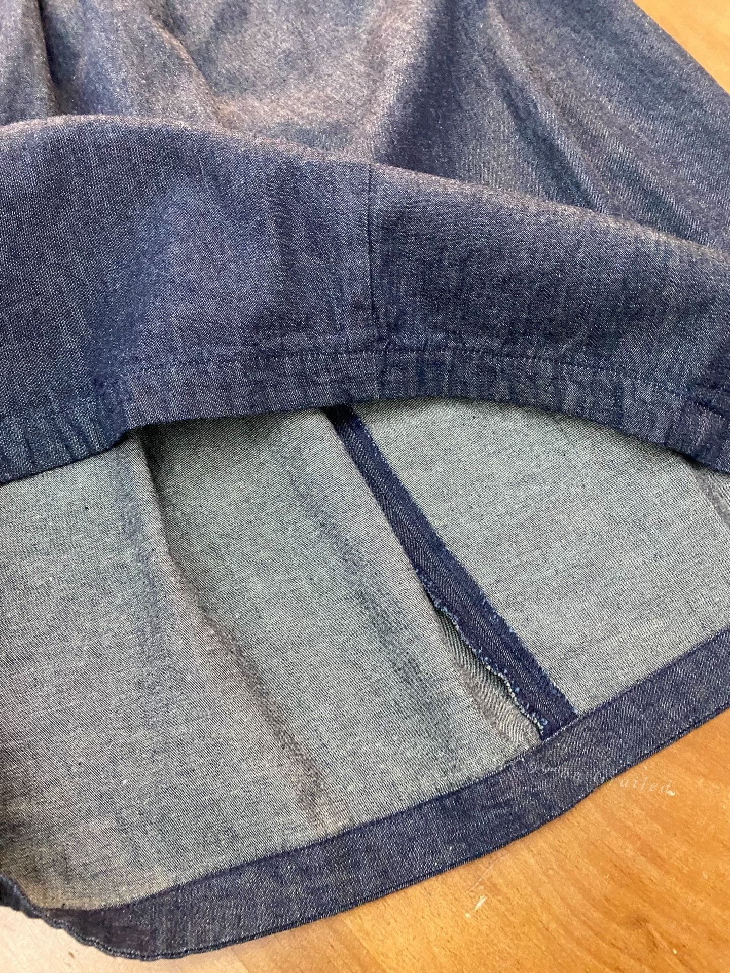 PPFM Pallaspalace Japanese Denim Skirt Size 32" / US 10 / IT 46 - 6 Thumbnail