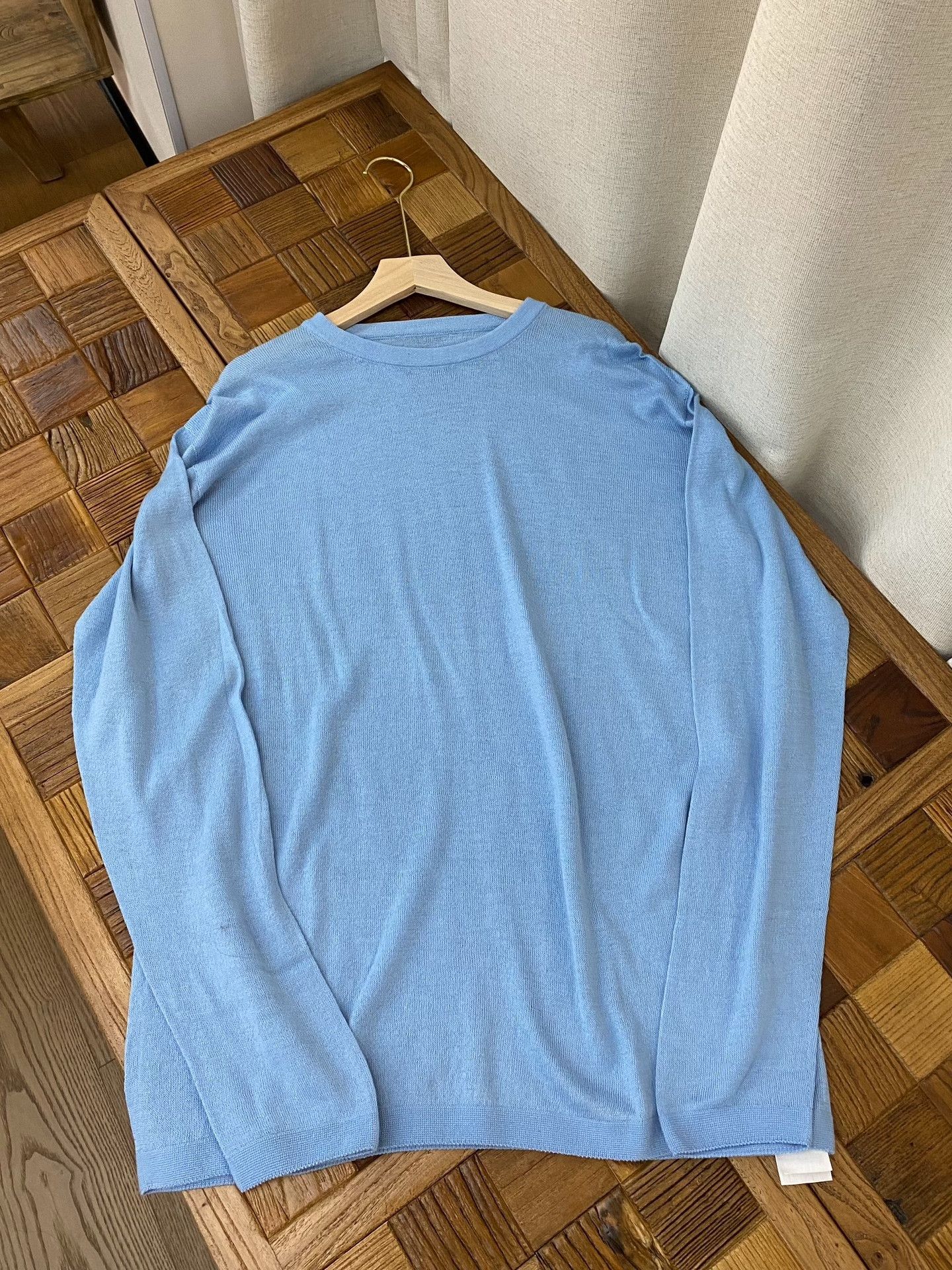 45rpm 45R Unisex Light Blue Long-Sleeve Knit Size XL / US 12-14 / IT 48-50 - 4 Thumbnail