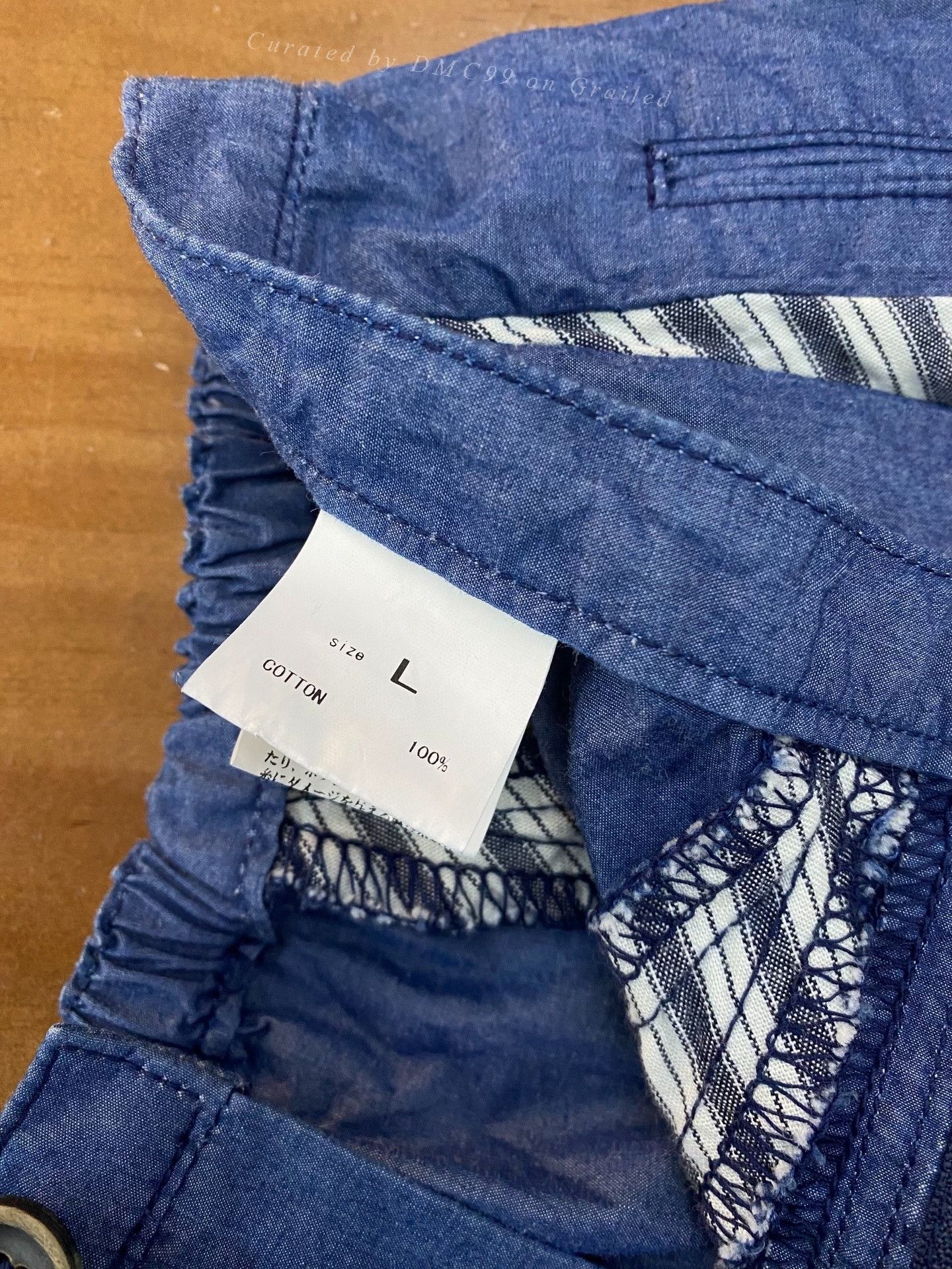 Other Okayama Denim Cotton Spliced Skirt Size 38" / US 16 / IT 52 - 3 Thumbnail