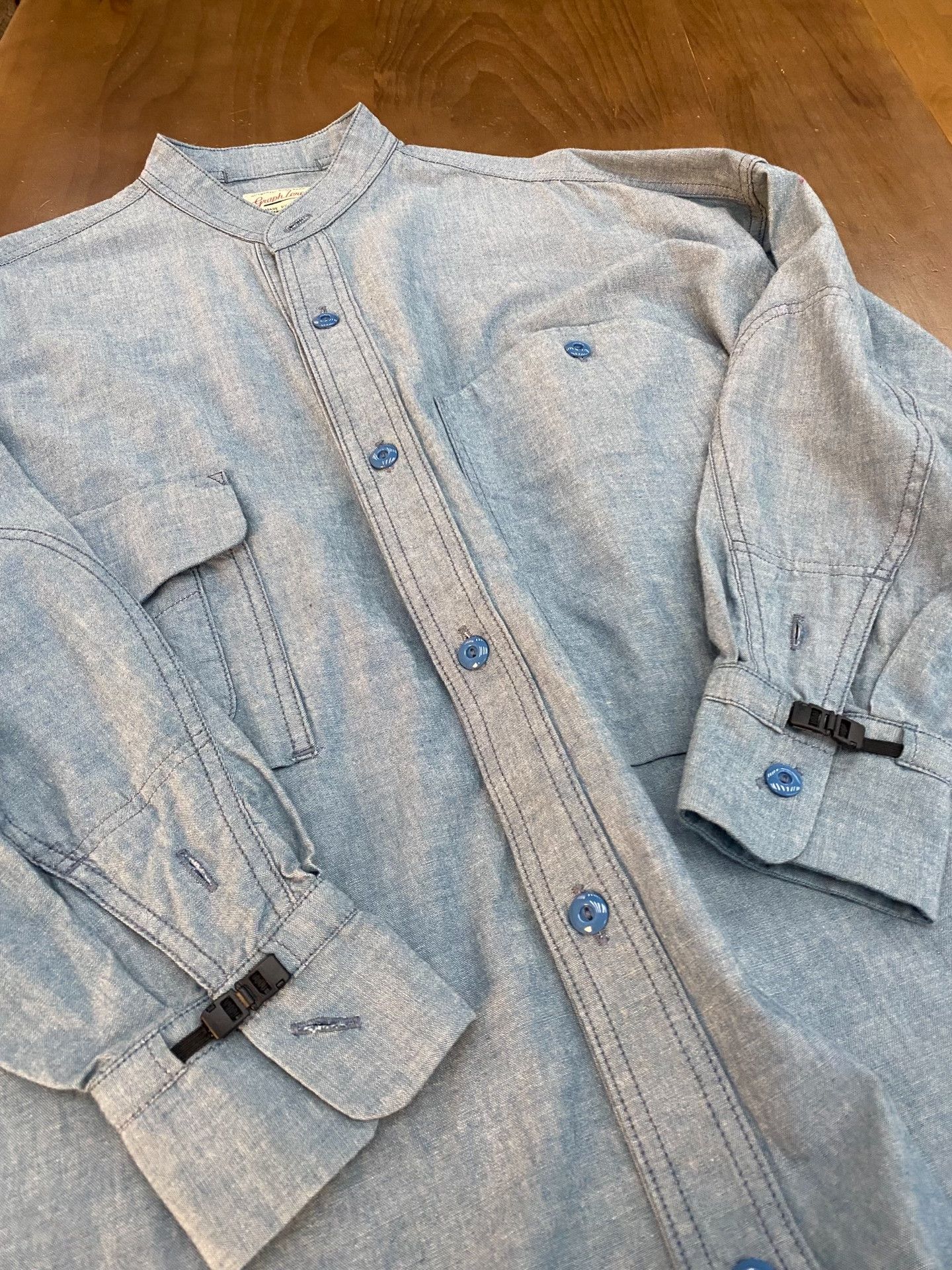 Graphpaper Graph Zero Denim Blue Dress Size M / US 6-8 / IT 42-44 - 3 Thumbnail