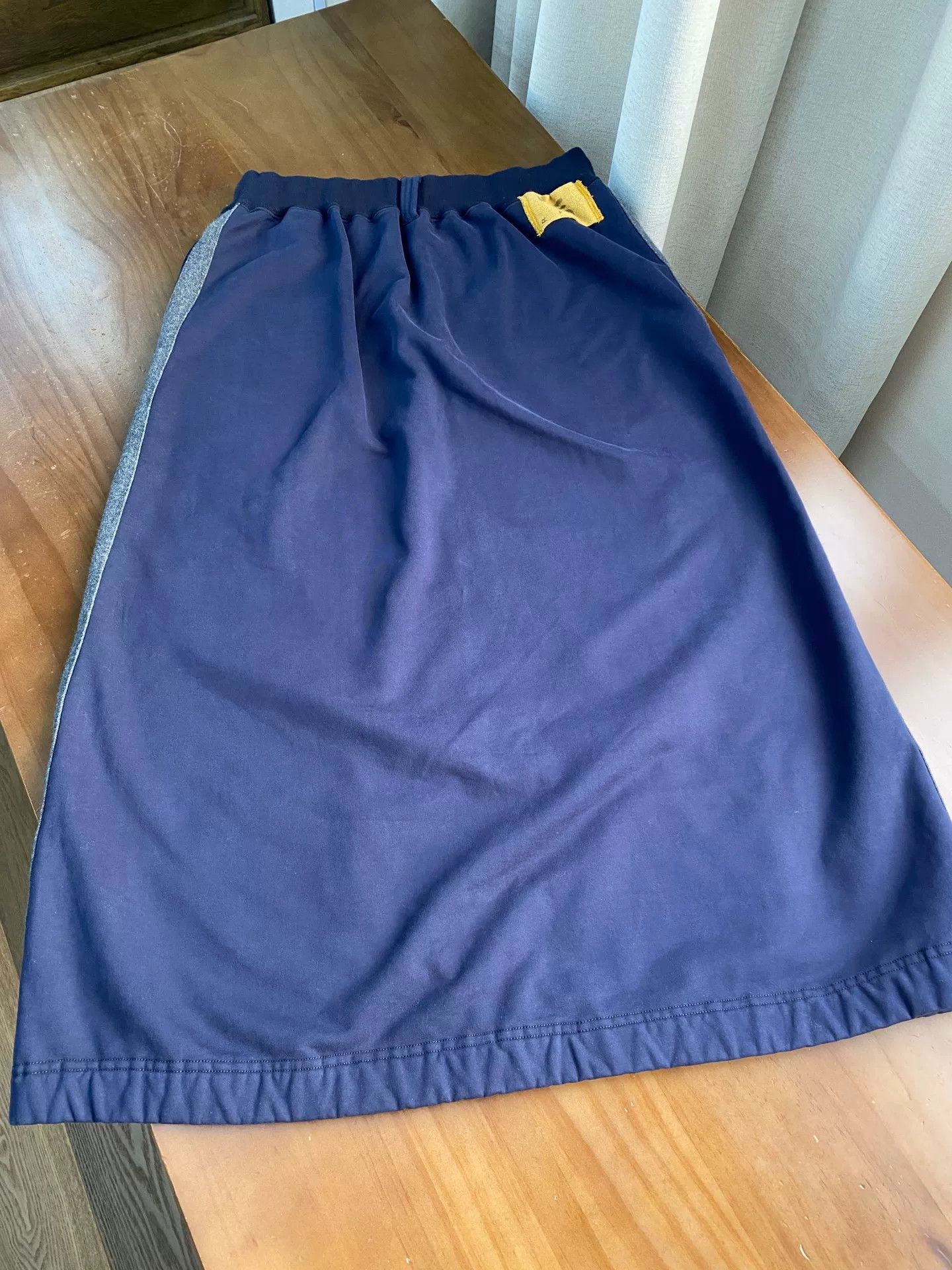 45rpm 45R Blue Elastic Waist Fleece Midi Skirt Size 32" / US 10 / IT 46 - 2 Thumbnail