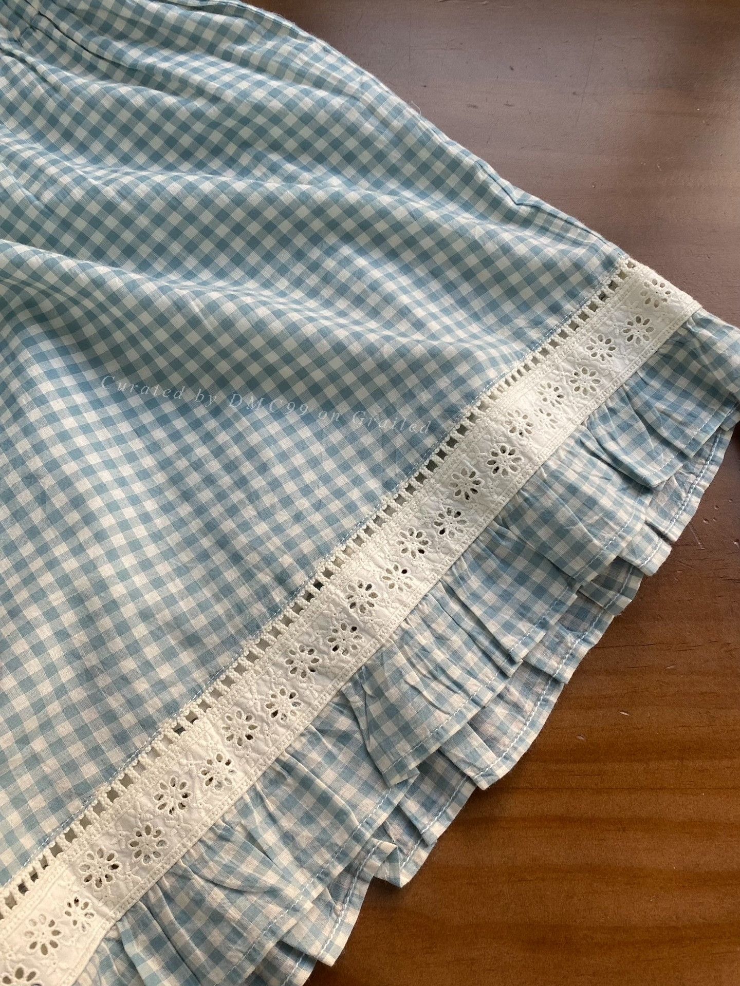Christy Dawn Christy Dawn Blue White Check Shorts Size 42" / US 20 - 5 Thumbnail
