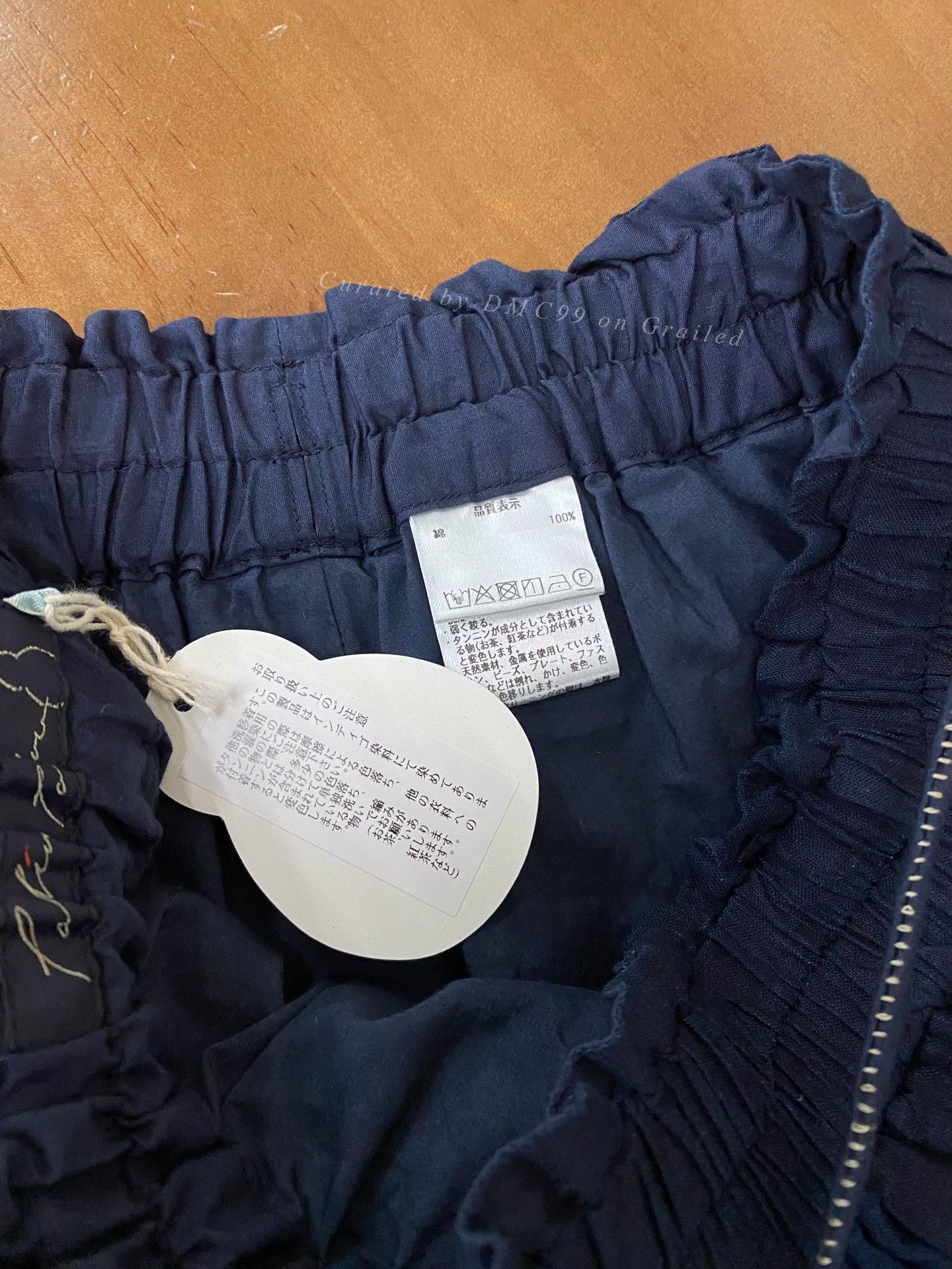 PPFM Pallas Palace Indigo Pleated Skirt Size 30" / US 8 / IT 44 - 6 Thumbnail