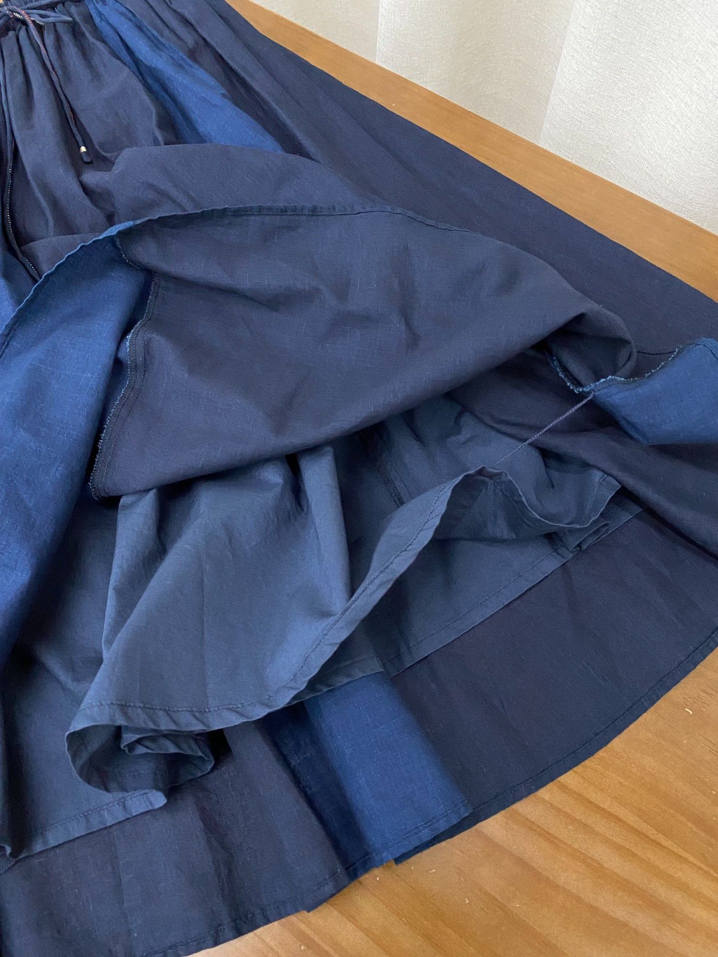 PPFM Pallas Palace Indigo Pleated Skirt Size 30" / US 8 / IT 44 - 7 Thumbnail