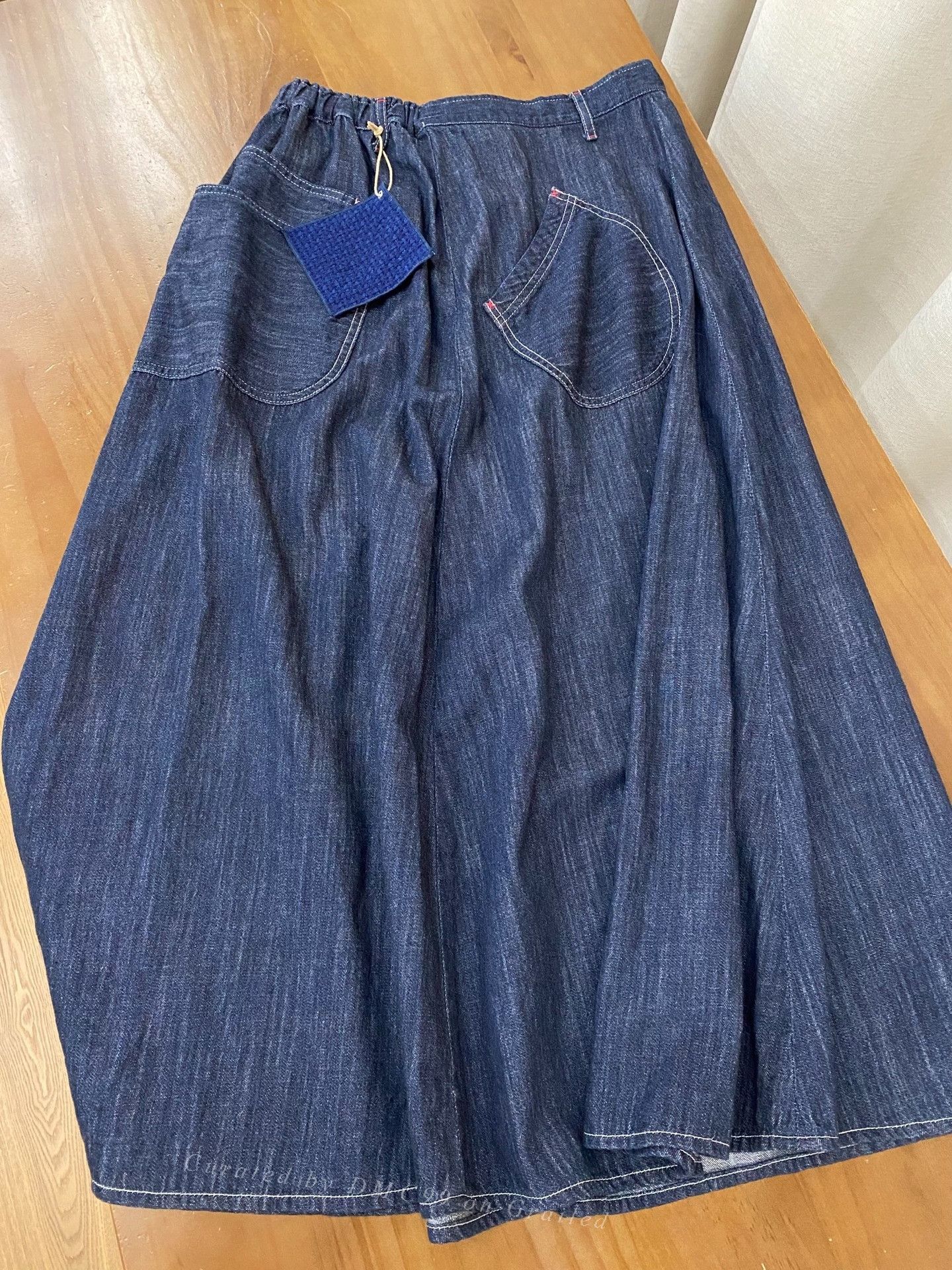 Japan Blue Blue Strick Japan Elastic Waist Skirt Size 40" / US 18 - 4 Thumbnail