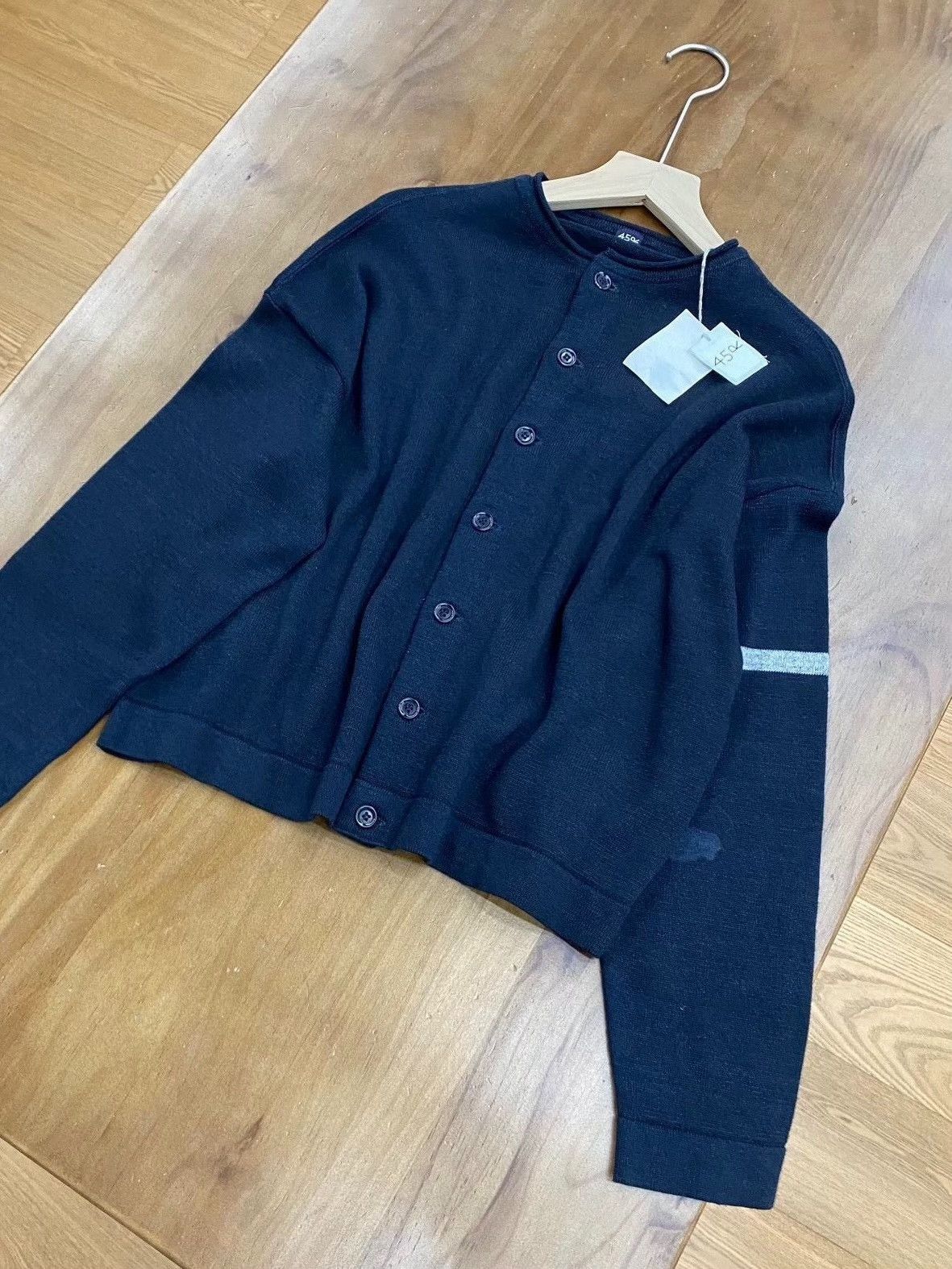 45rpm 45R Indigo Cotton Tight Knit Cardigan Size US M / EU 48-50 / 2 - 4 Thumbnail