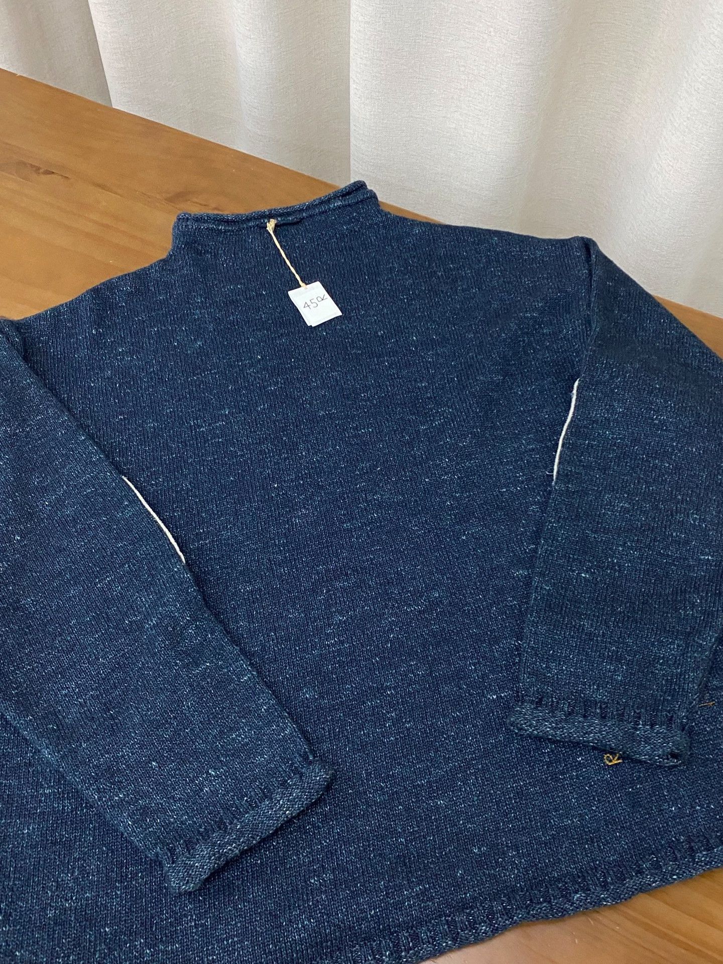45rpm 45R Indigo Crewneck Pullover Sweater Size US XL / EU 56 / 4 - 5 Thumbnail