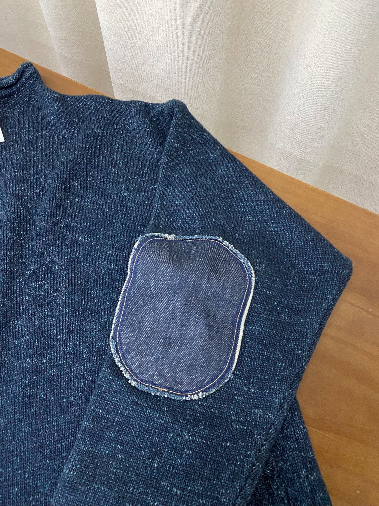 45rpm 45R Indigo Crewneck Pullover Sweater Size US XL / EU 56 / 4 - 4 Thumbnail