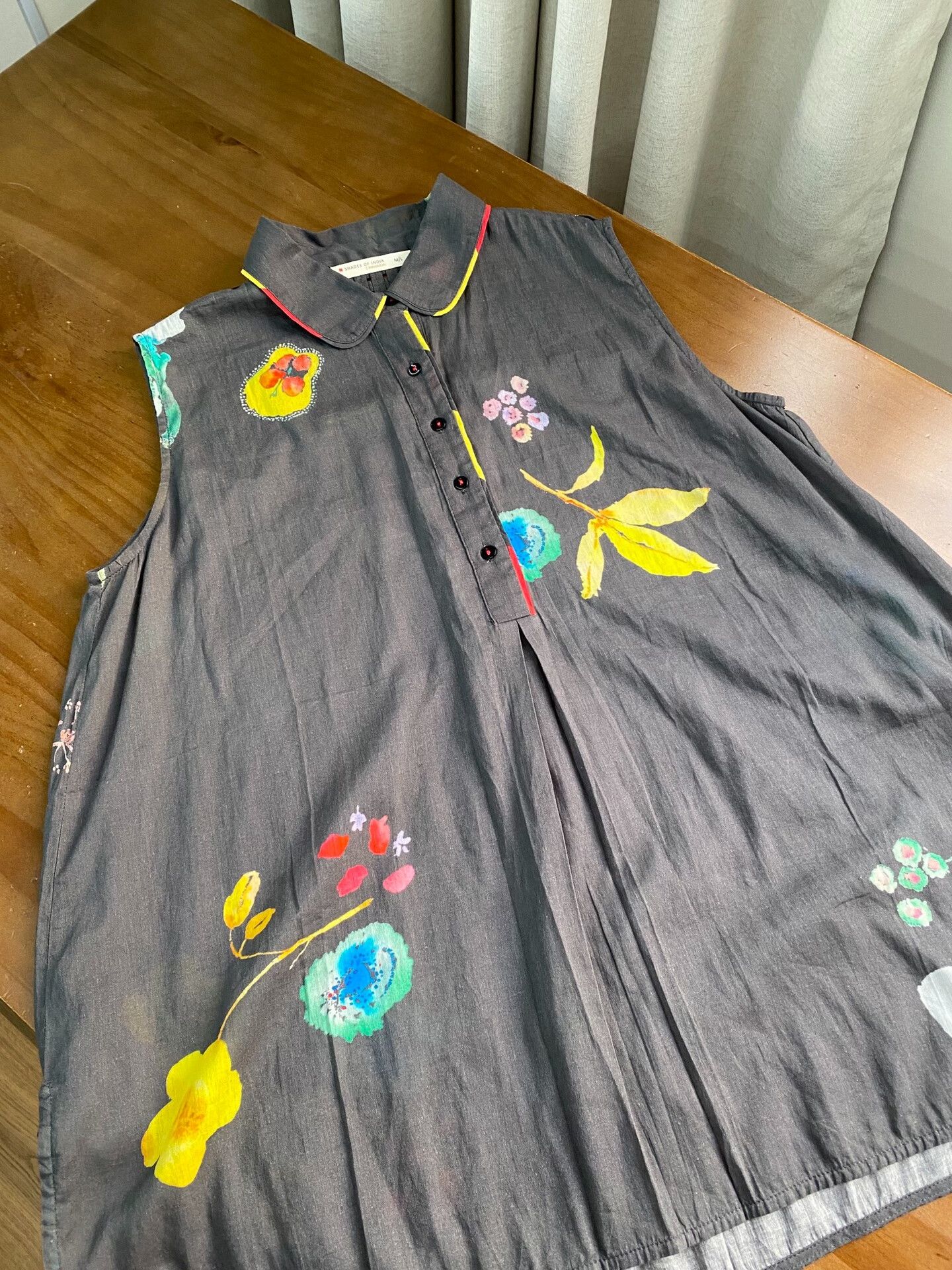 Other Indian Brand Printed Sleeveless Top Size L / US 10 / IT 46 - 2 Thumbnail