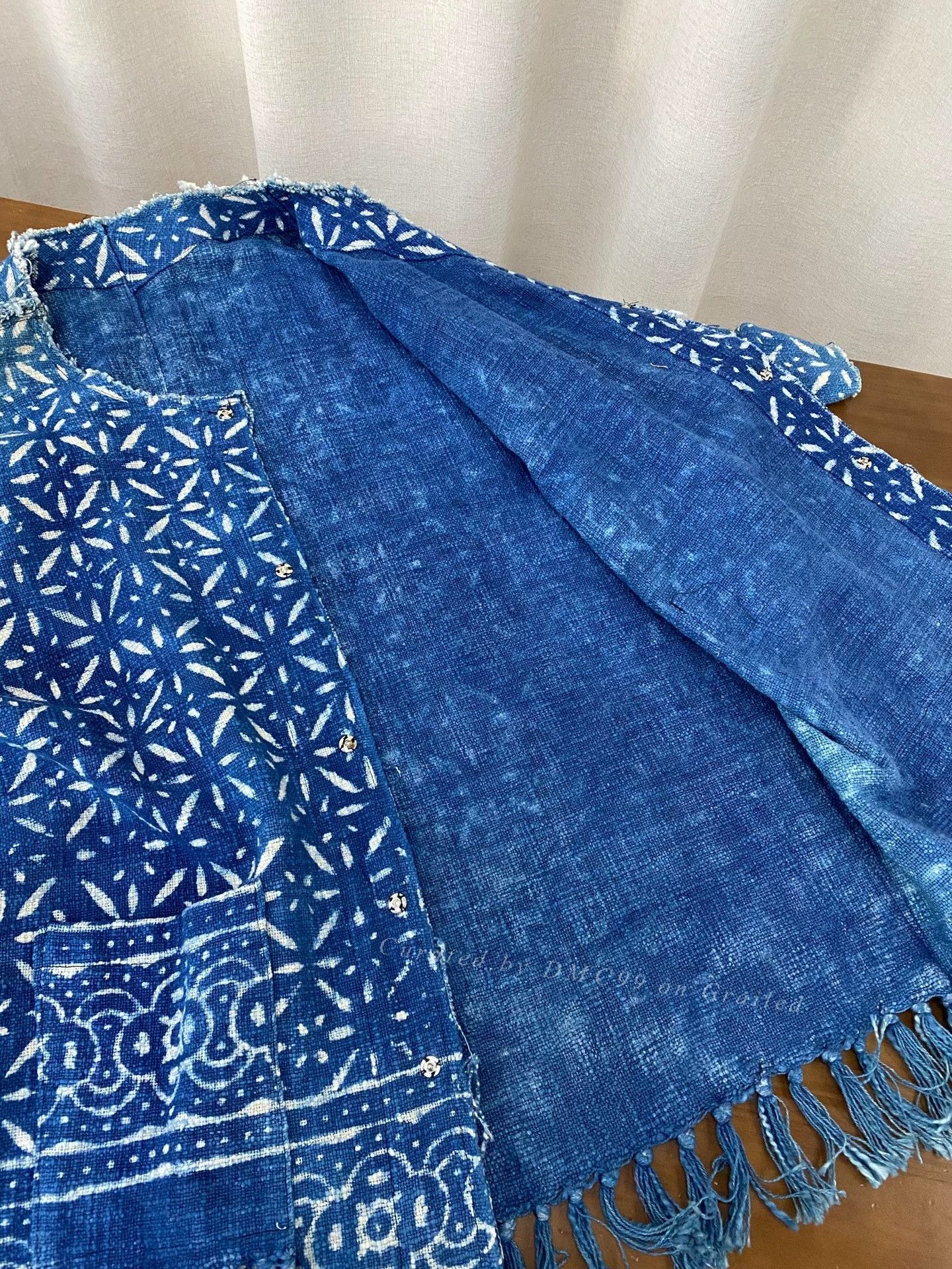 Other Ancient Indigo Dyed Ethnic Print Coat Size US M / EU 48-50 / 2 - 2 Thumbnail