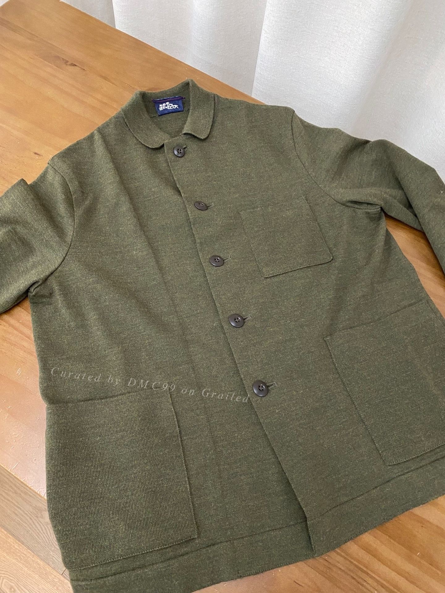45rpm 45R Military Green Four-Ply Sweater Size US L / EU 52-54 / 3 - 4 Thumbnail