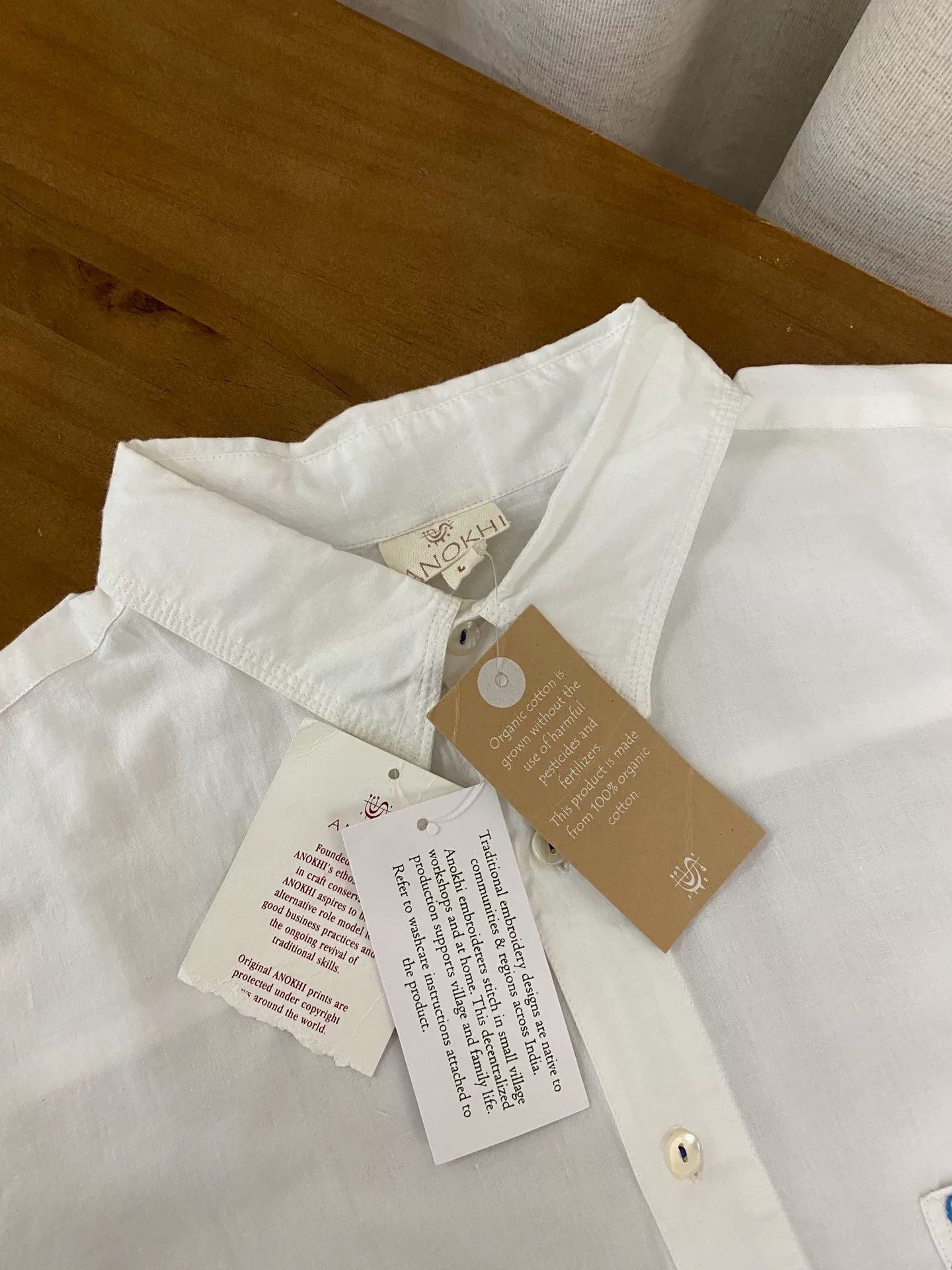 Other ANOKHI White Cotton Shirt Size US L / EU 52-54 / 3 - 3 Thumbnail